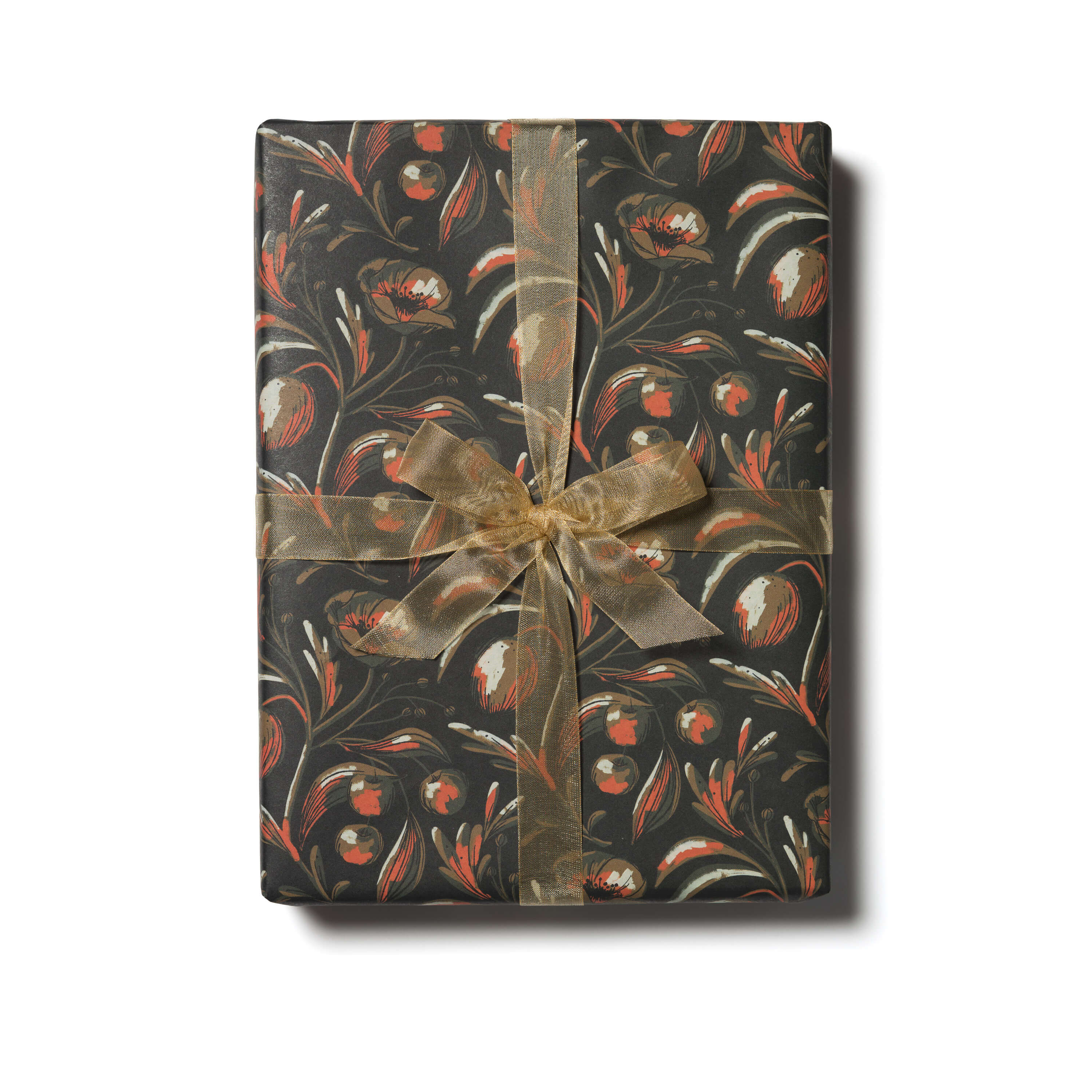 Midnight Flowers wrapping paper Single