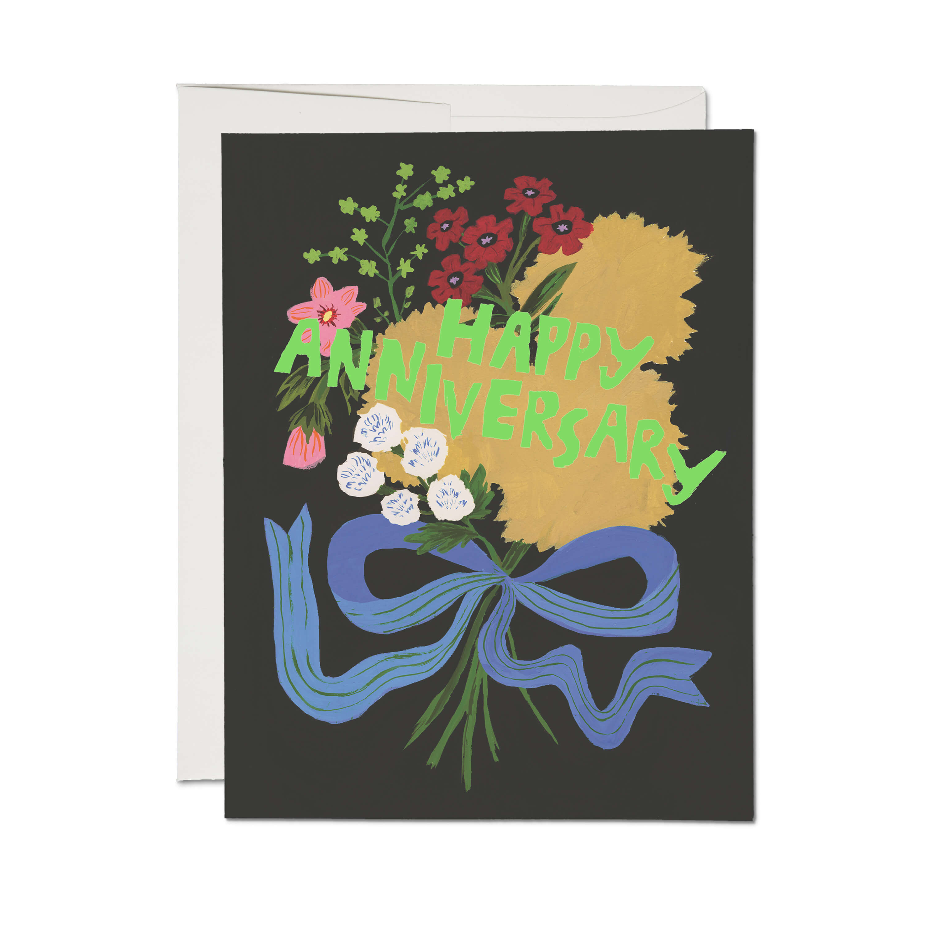 Anniversary Bouquet greeting card Single