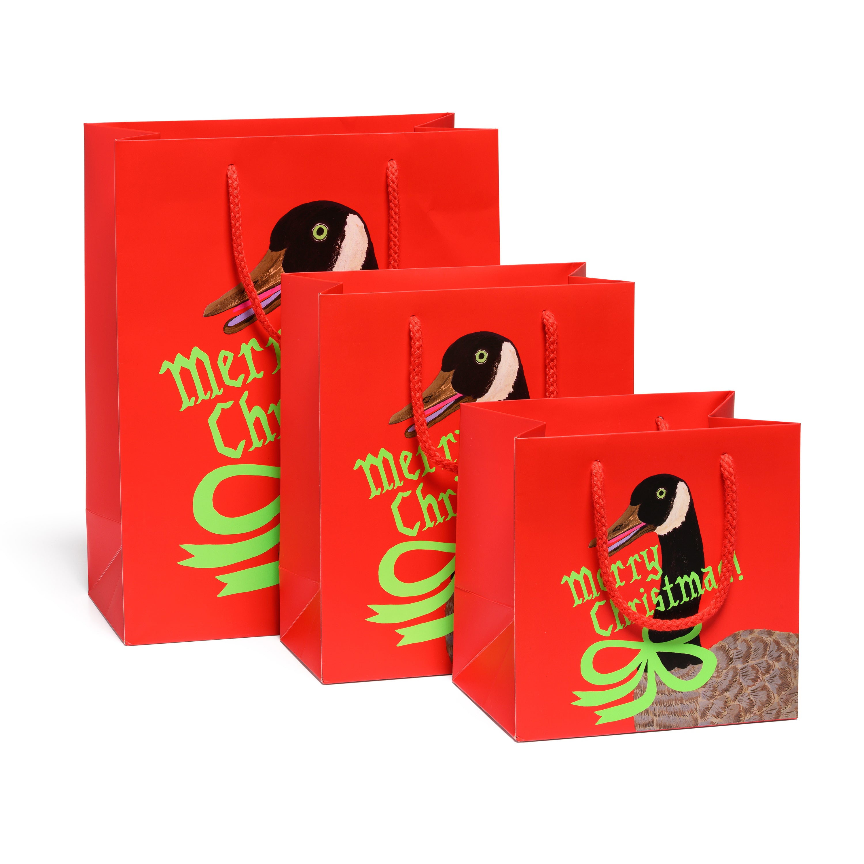 Christmas Goose gift bags