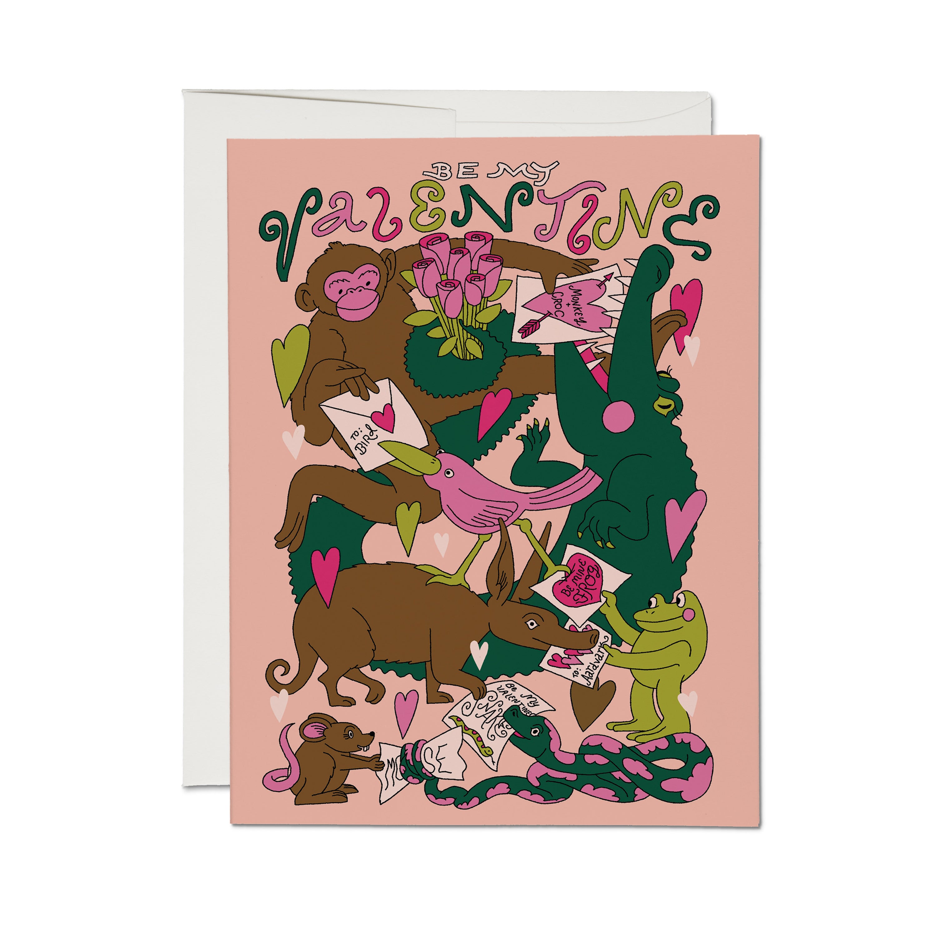 Valentine Buddies greeting card Single