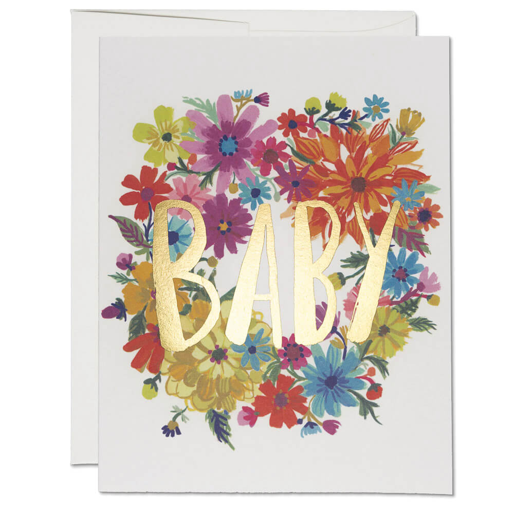 Baby Wreath greeting card Single