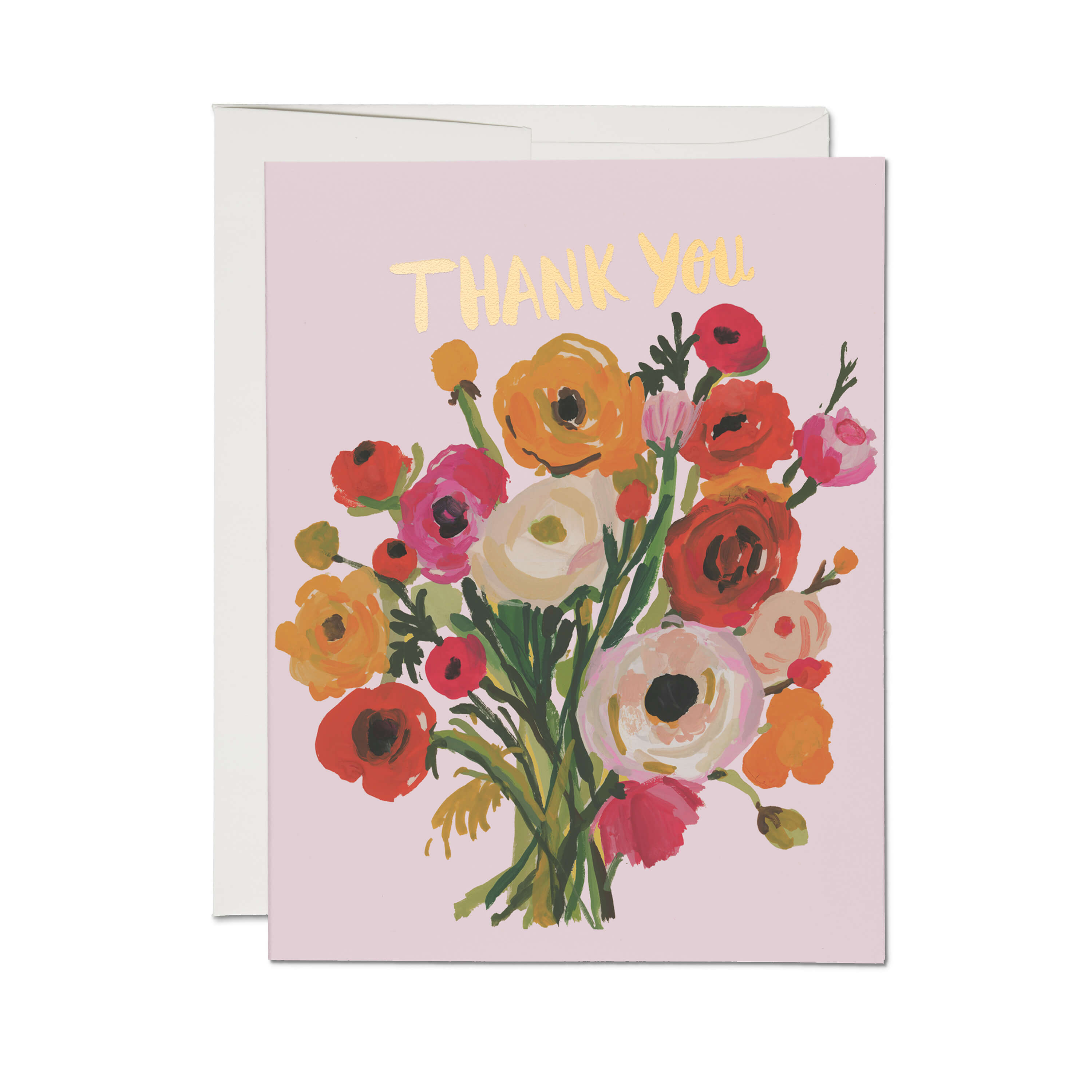 Ranunculus Bouquet greeting card Single