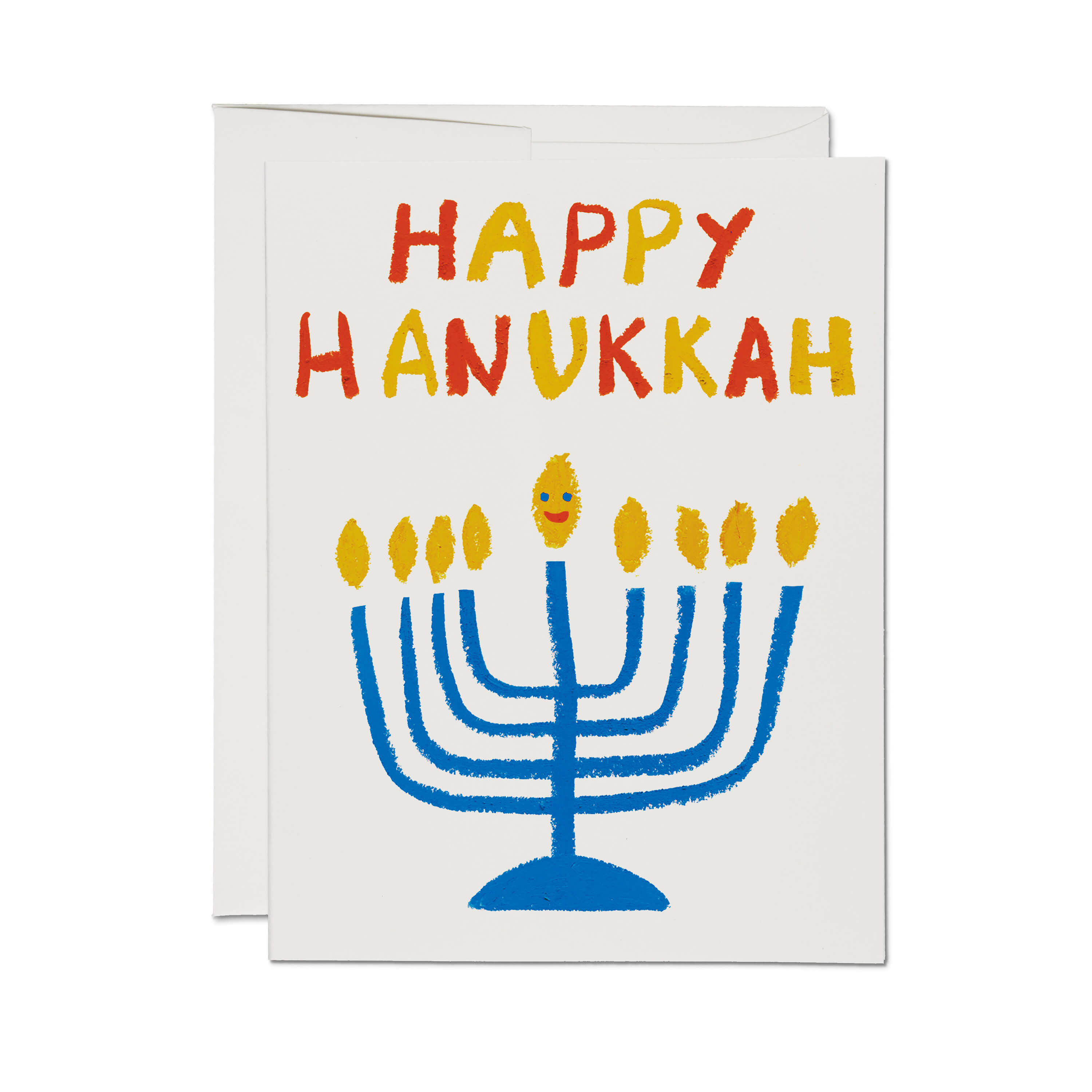 Happy Menorah greeting card Single