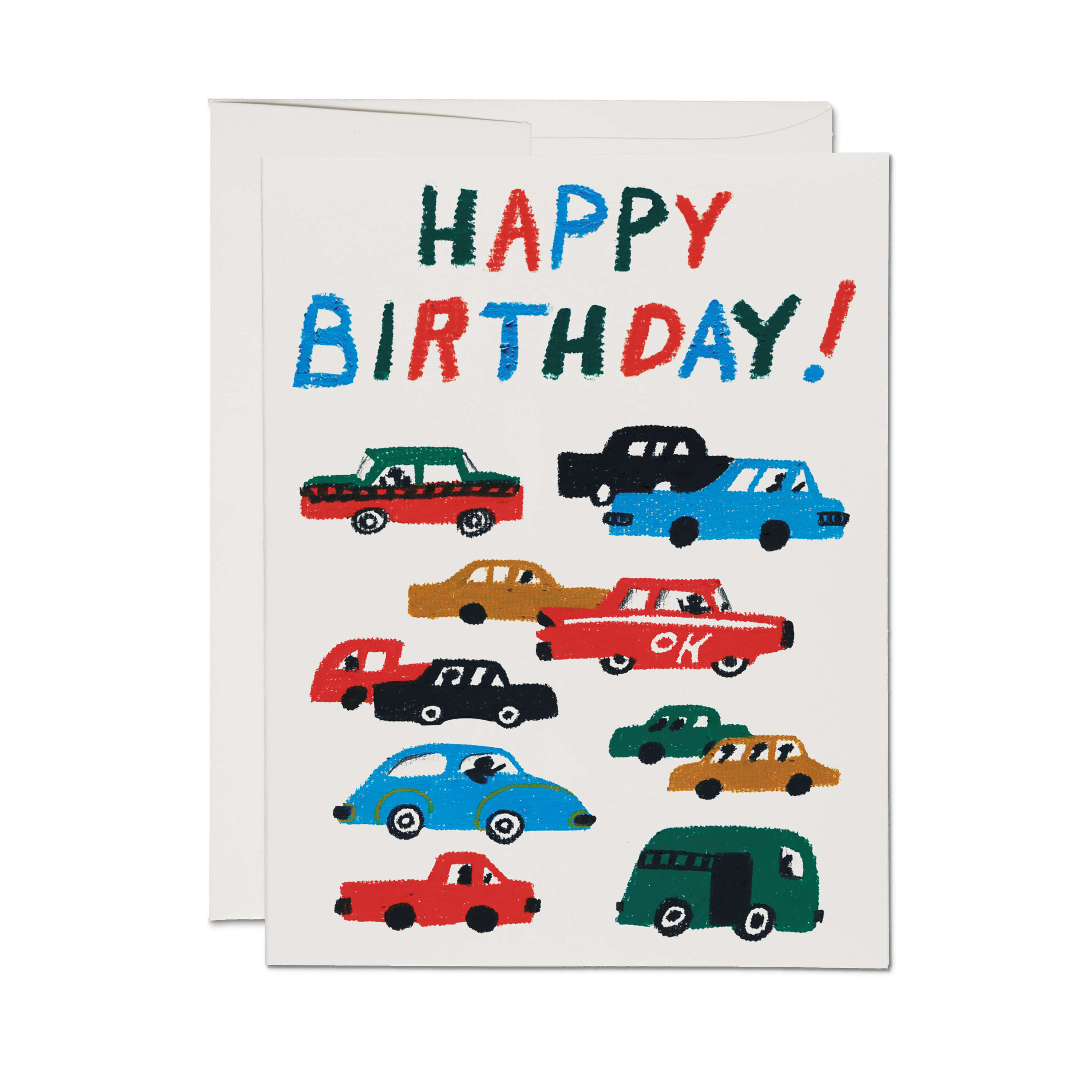 Birthday Traffic greeting card Single
