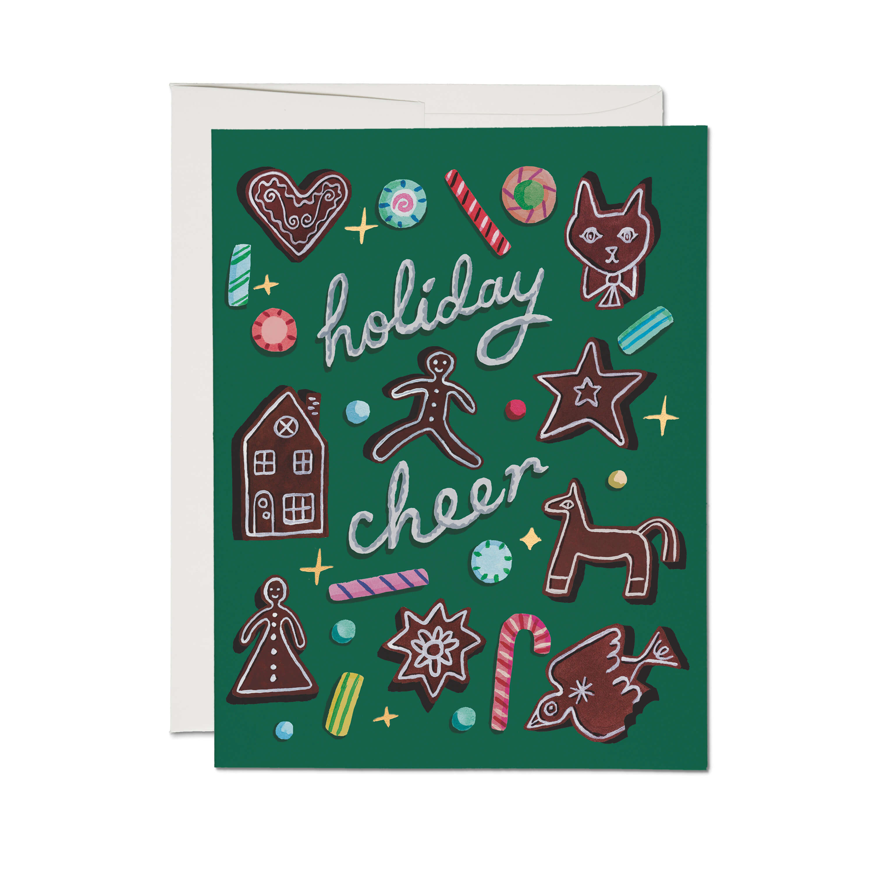 Gingerbread greeting card Single