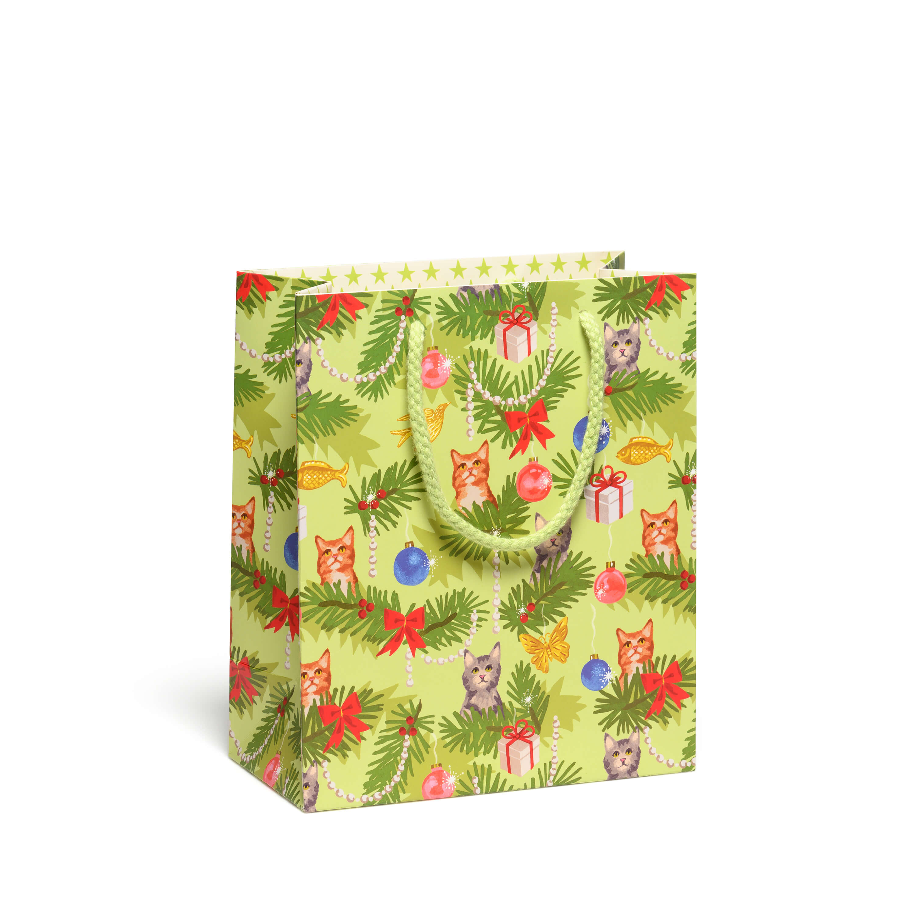 Christmas Cats medium gift bag Medium