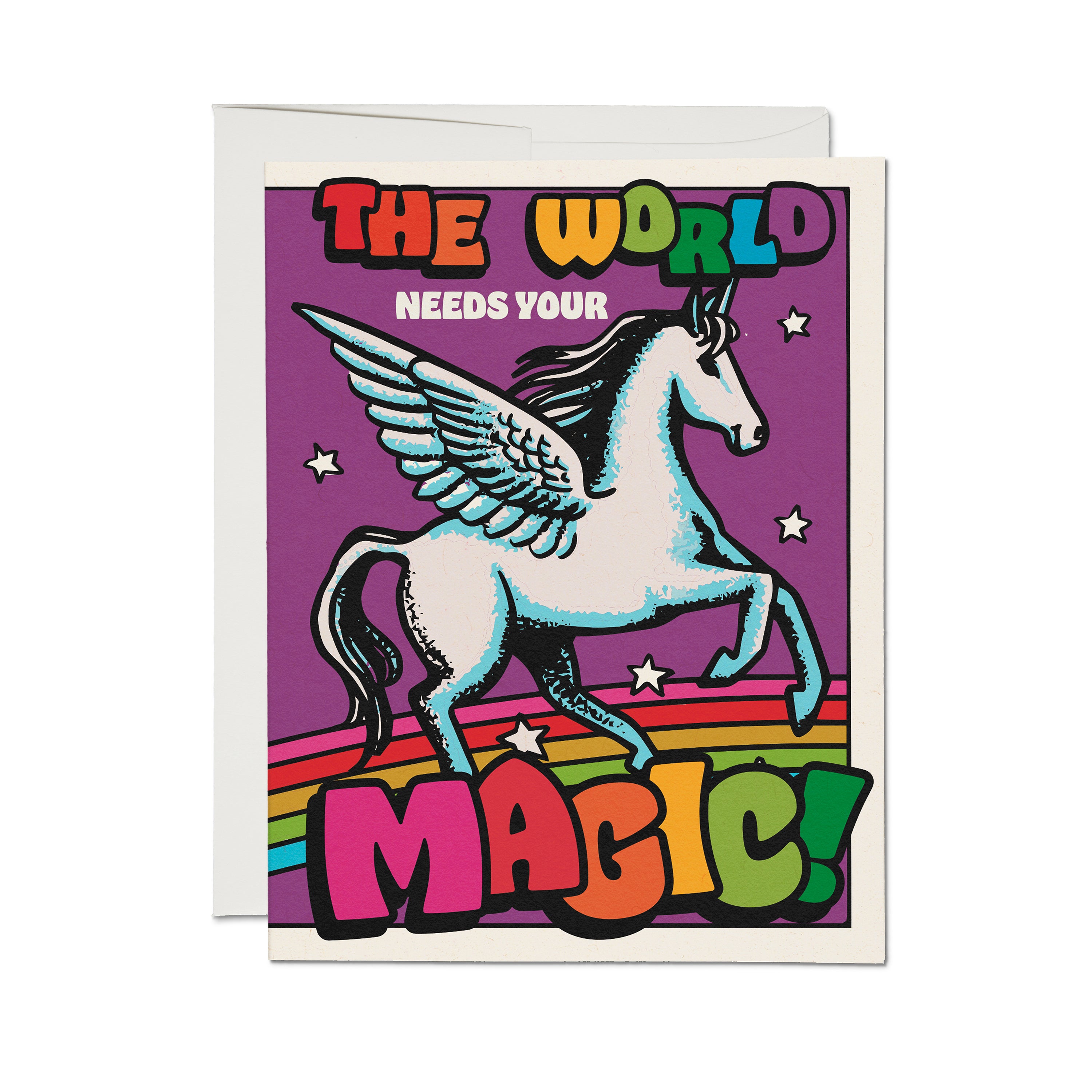 Magical Pegasus greeting card Single