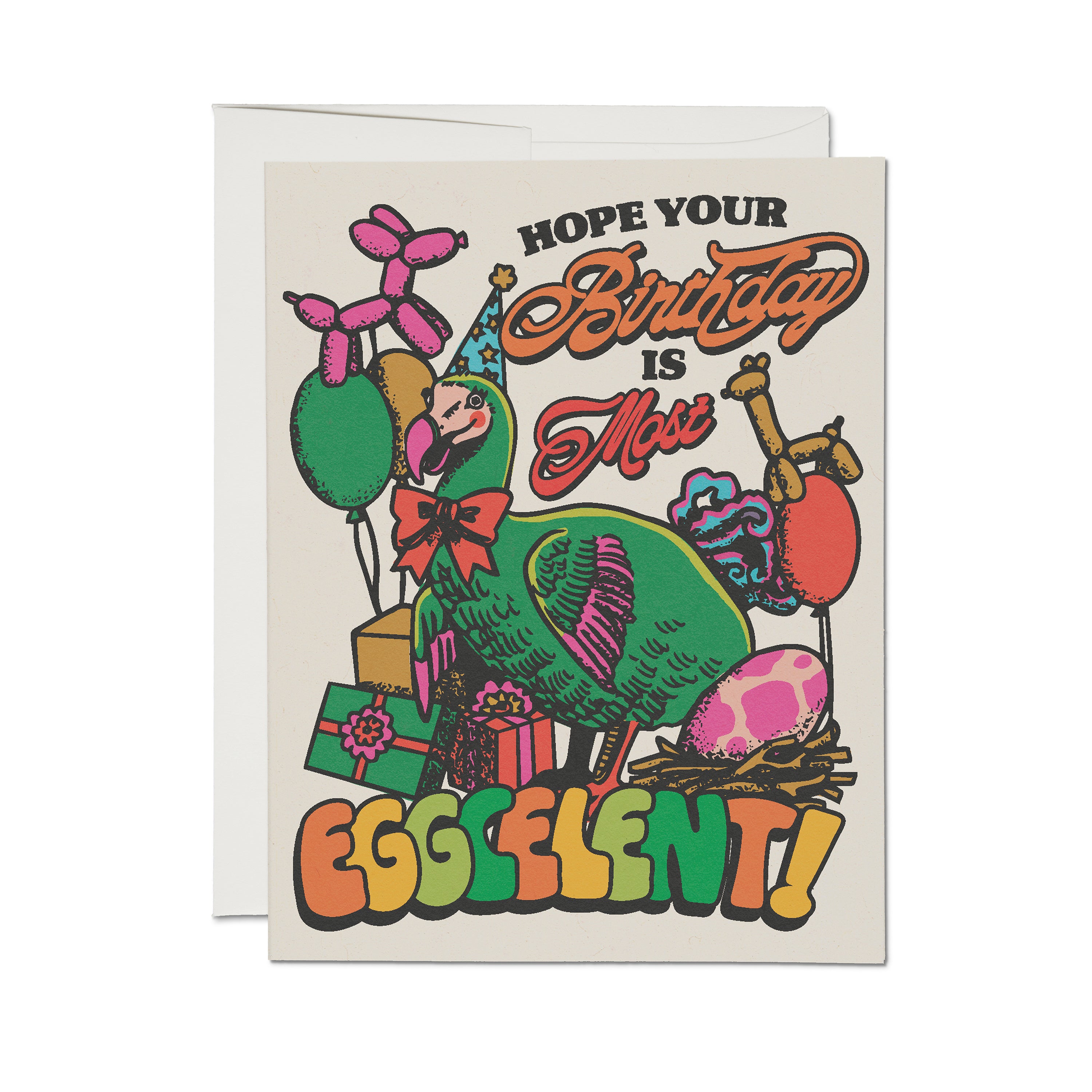 Eggcellent Birthday greeting card Single