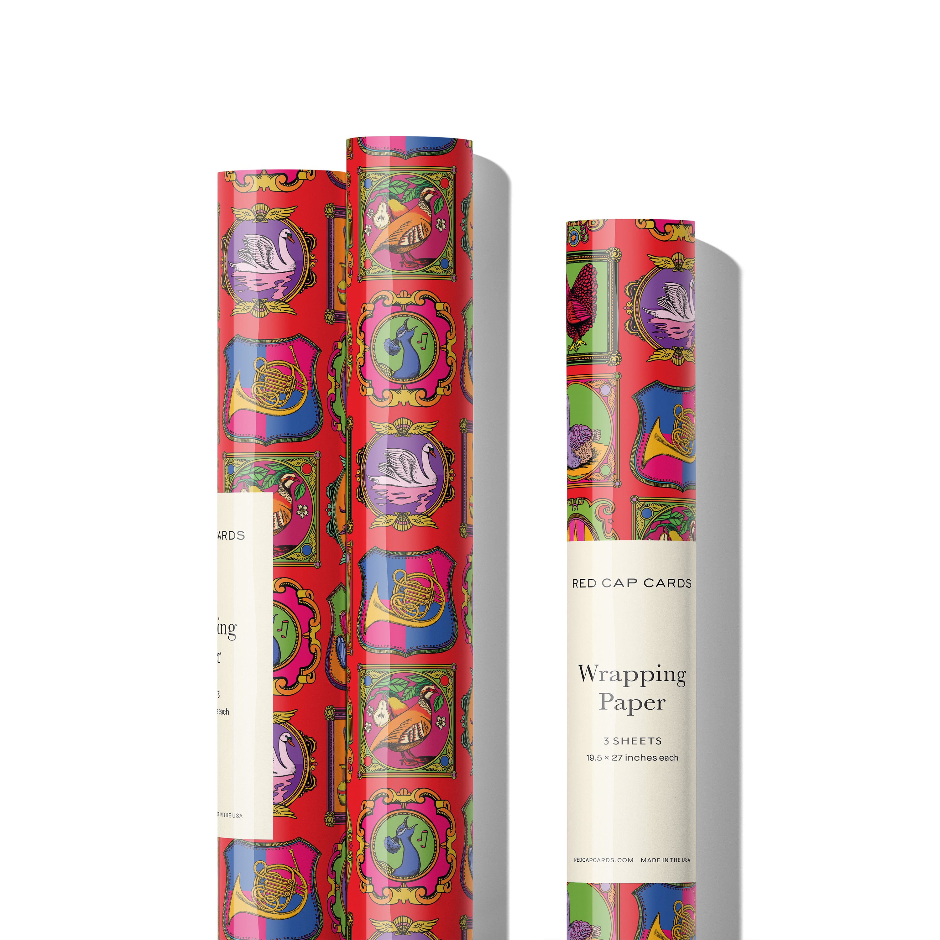 12 Days of Christmas wrapping paper – Red Cap Cards