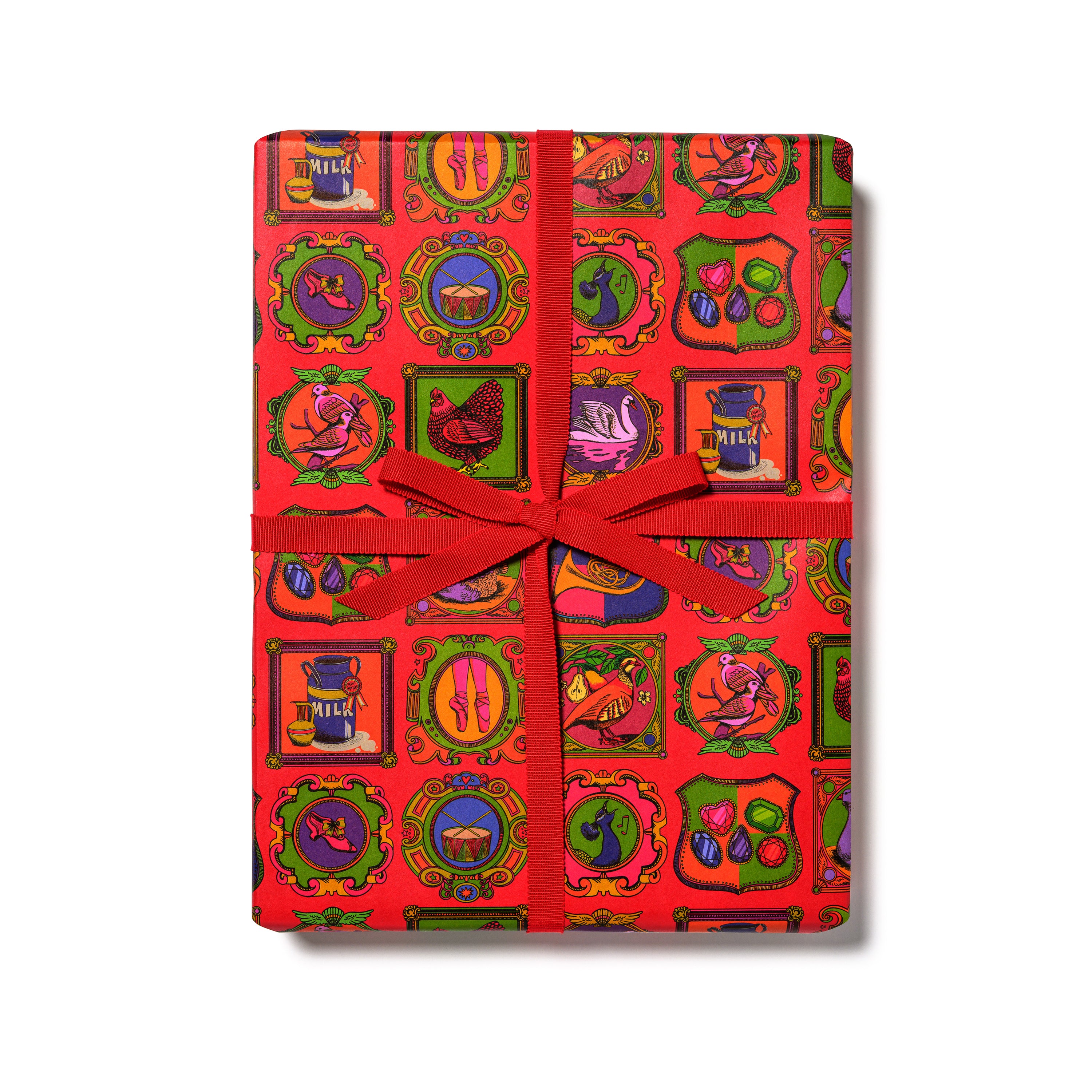 12 Days of Christmas wrapping paper – Red Cap Cards
