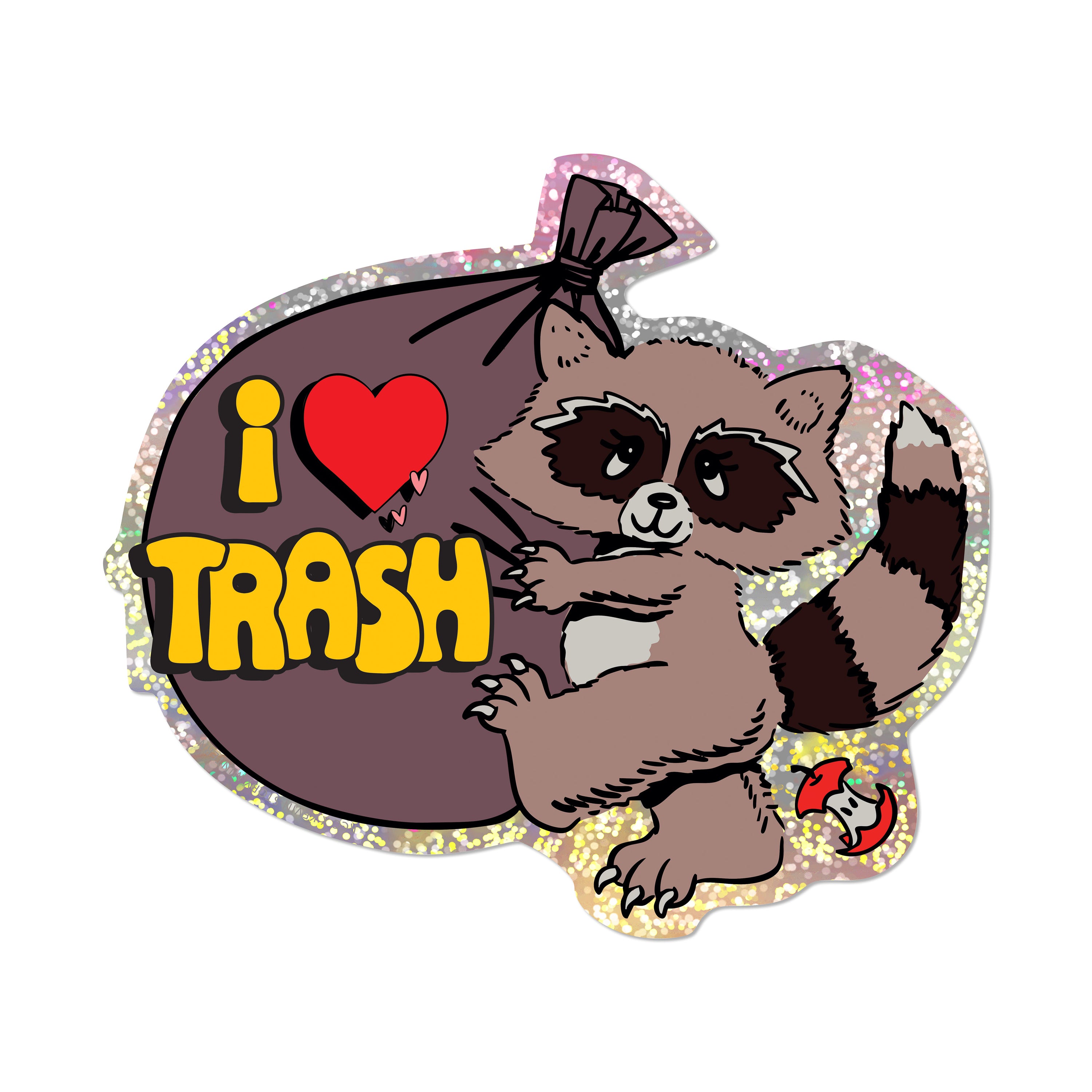 I Love Trash sticker