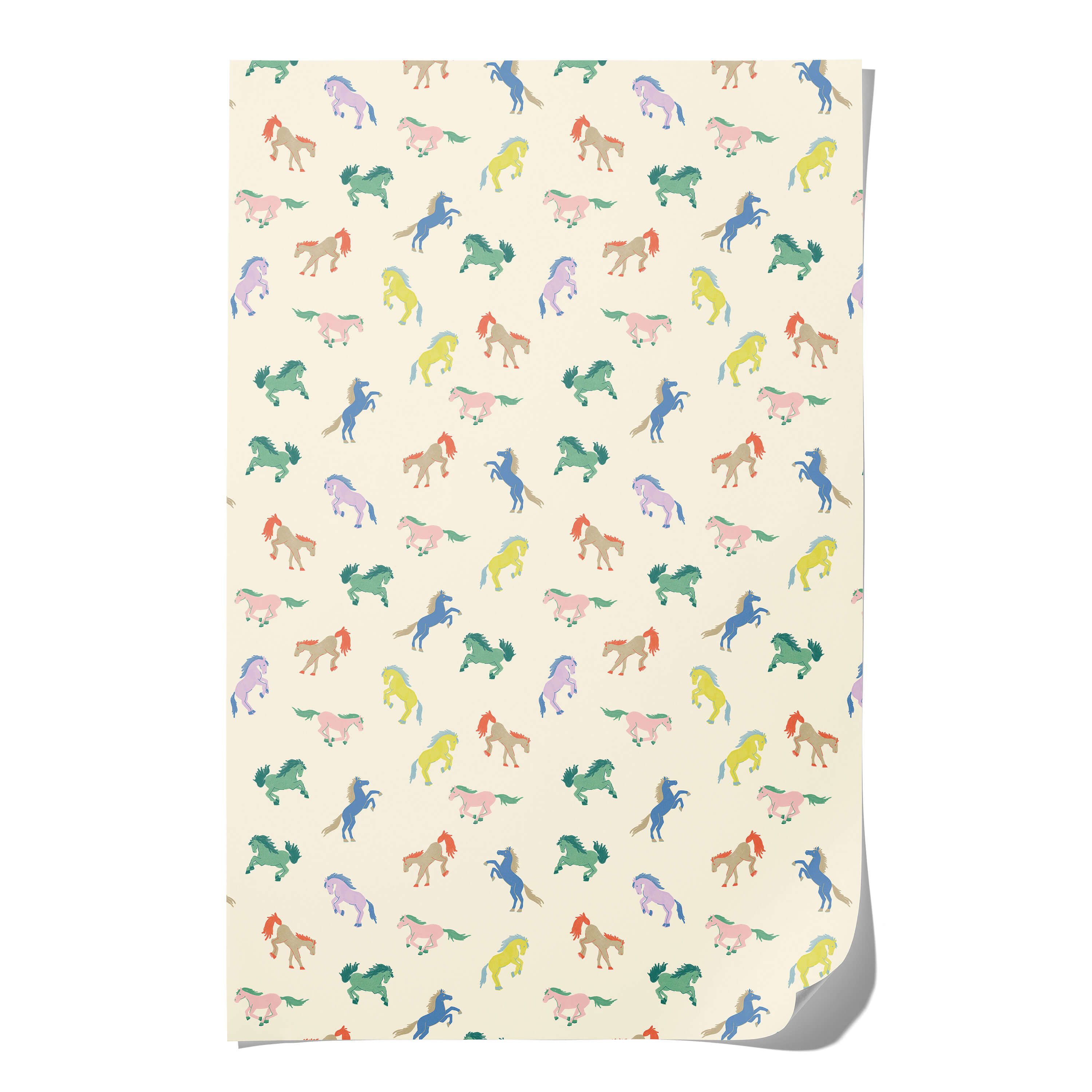 Wild Horses wrapping paper Single