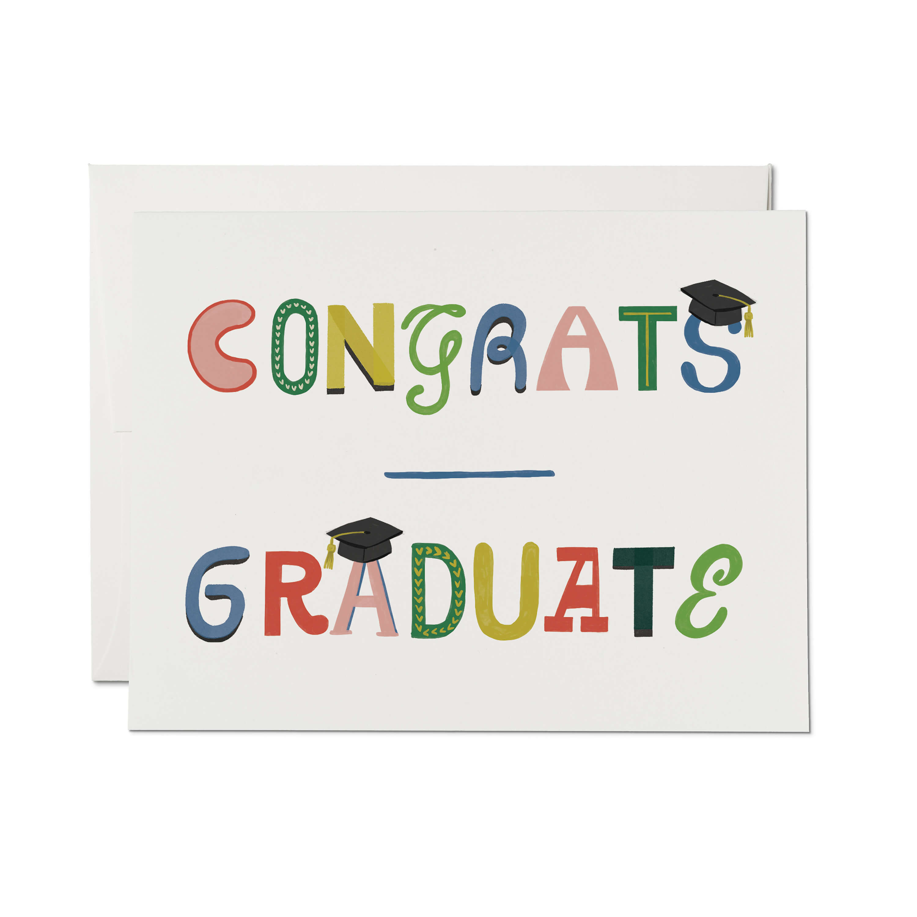 Graduate Typography greeting card