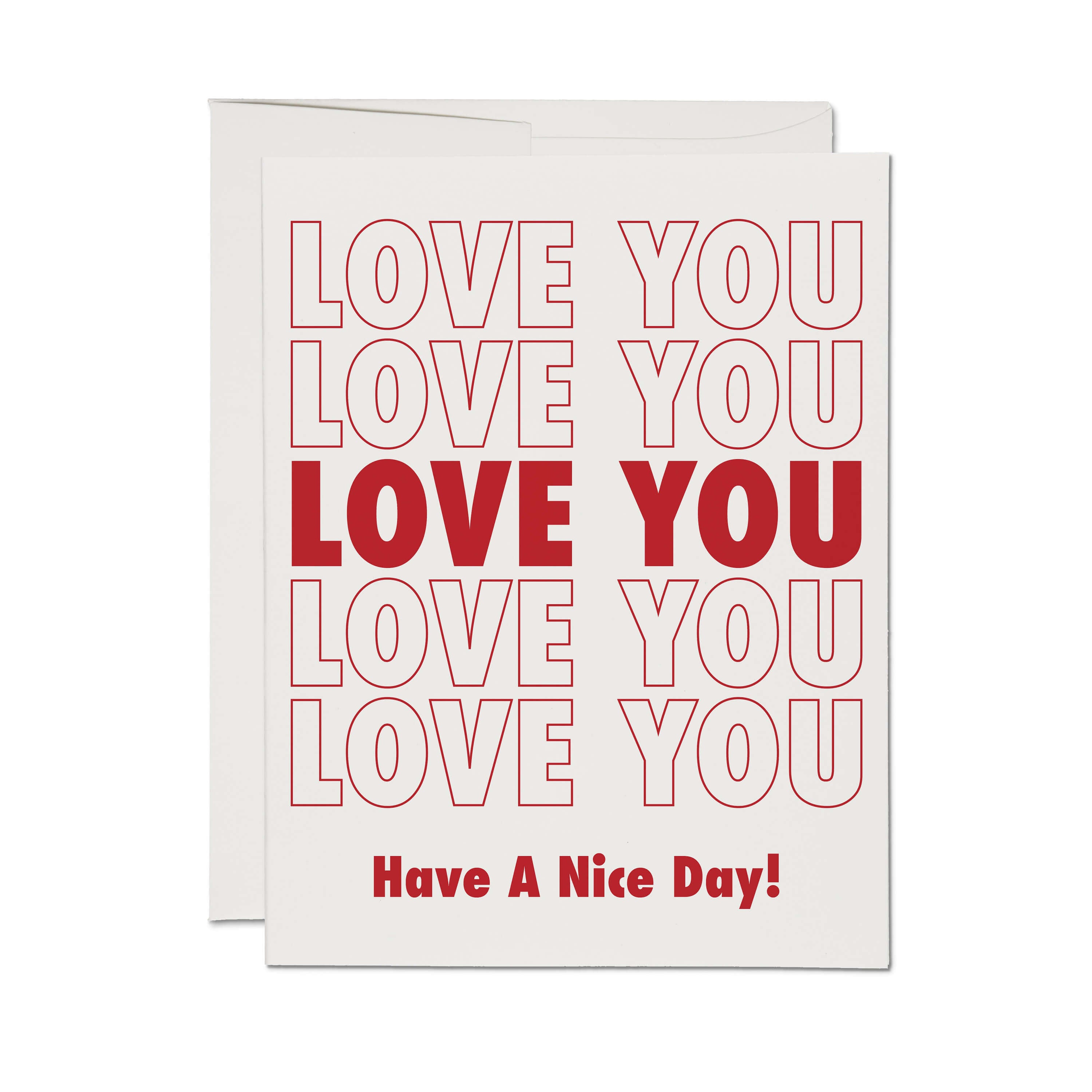 Grocery Bag greeting card Single