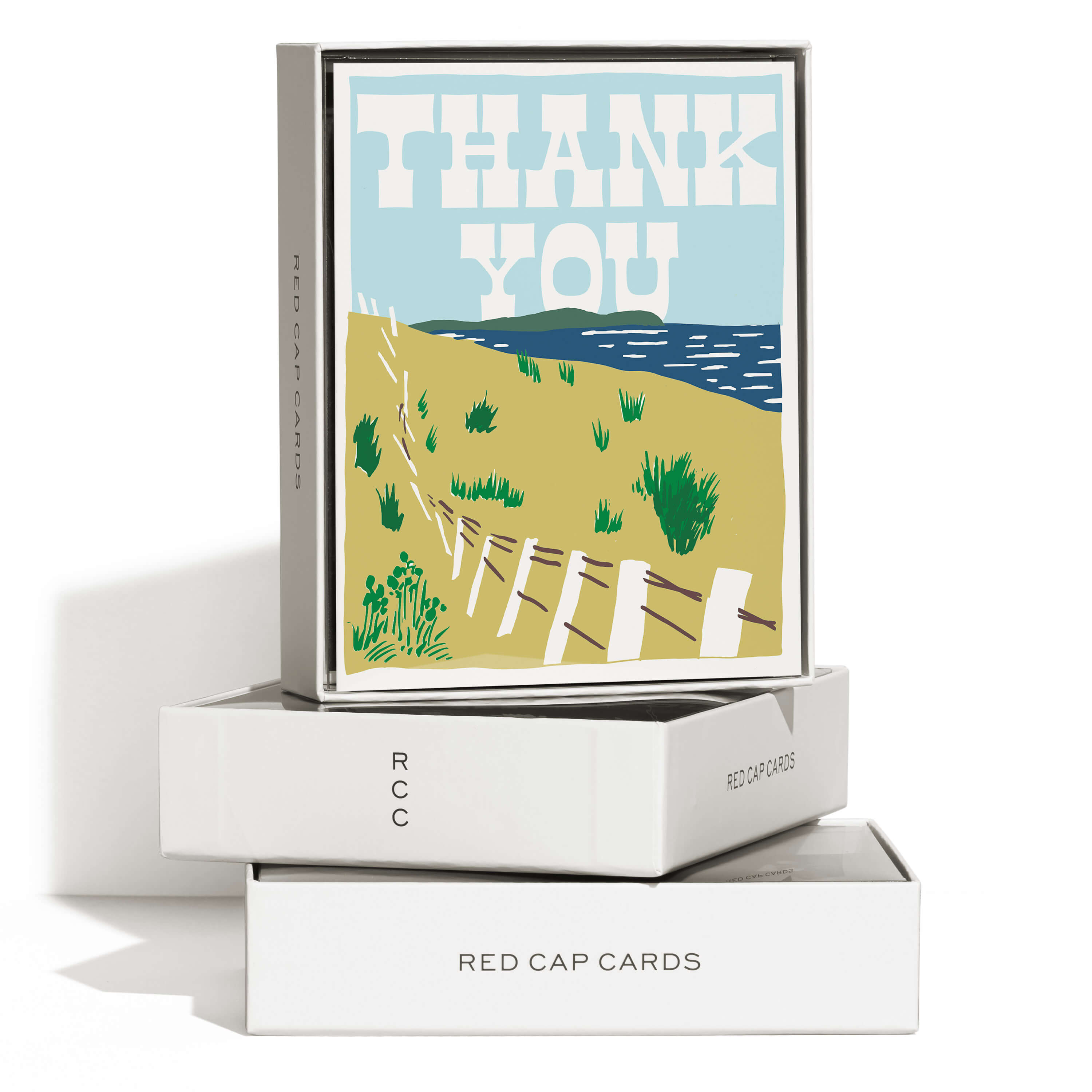 Lpre Card Seaside Thanks greeting card – Red Cap Cards