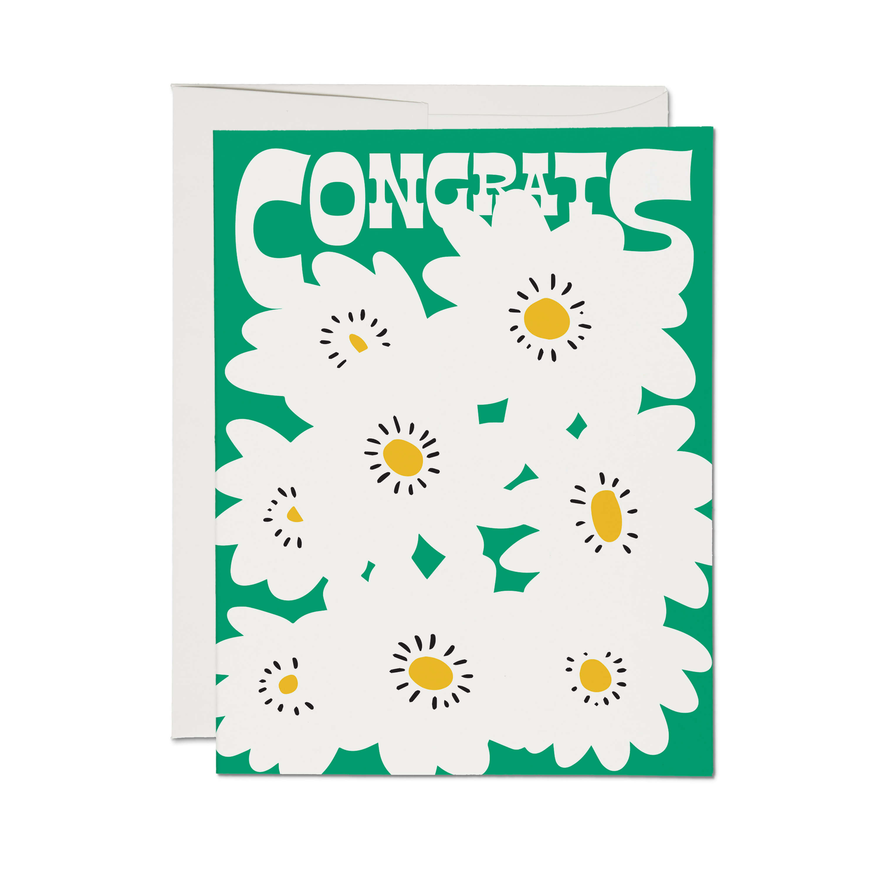 Lpre Card Congrats Poppies greeting card – Red Cap Cards