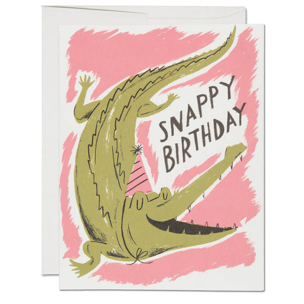 Snappy Birthday greeting card – Red Cap Cards
