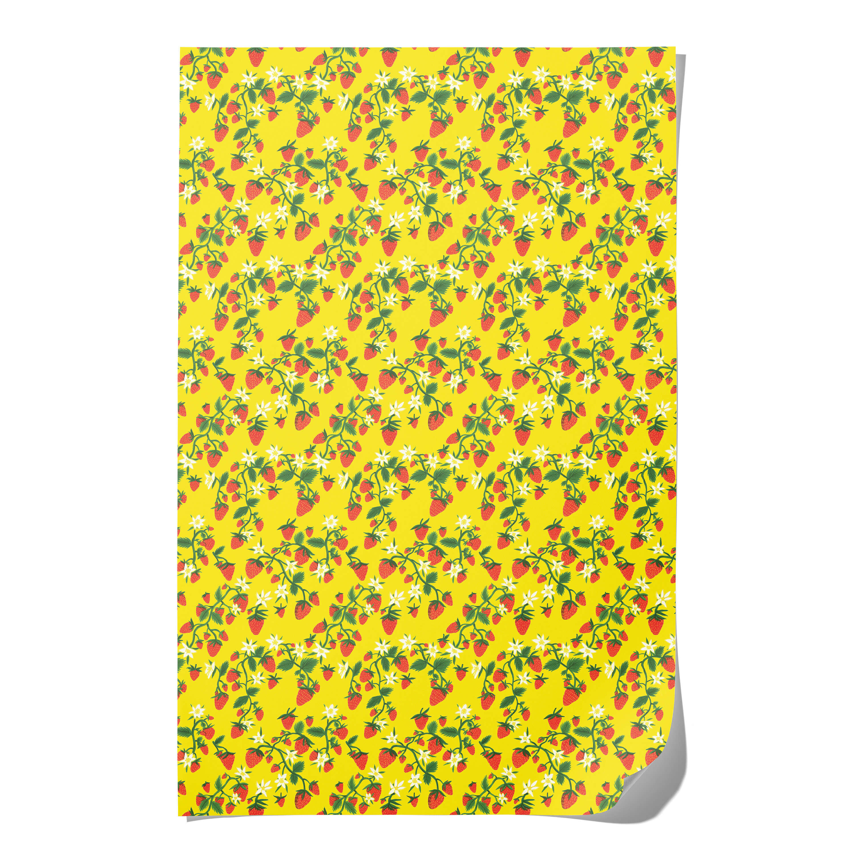 Strawberry Patch wrapping paper Single