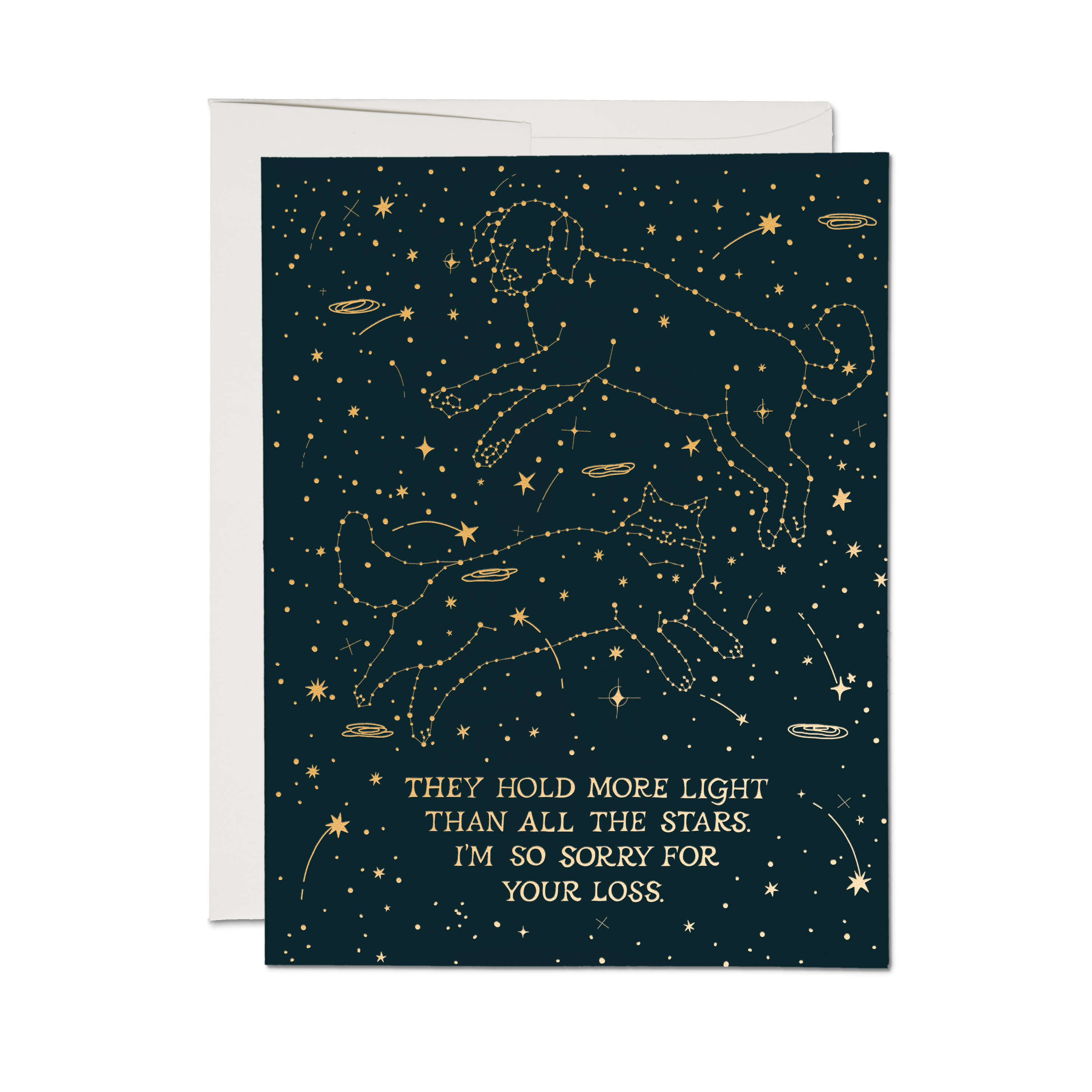 Pet Constellation greeting card Single