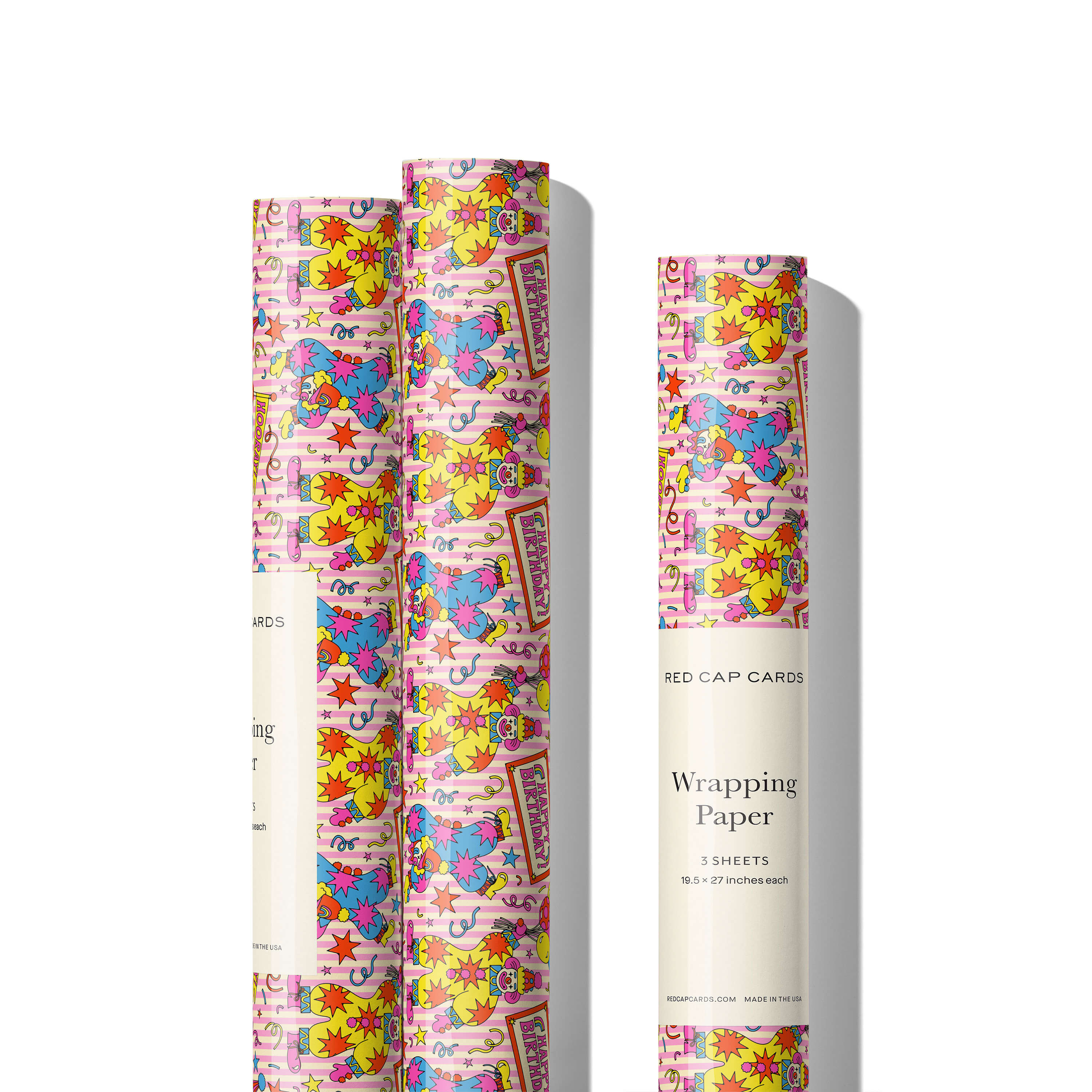 Clowns wrapping paper Single