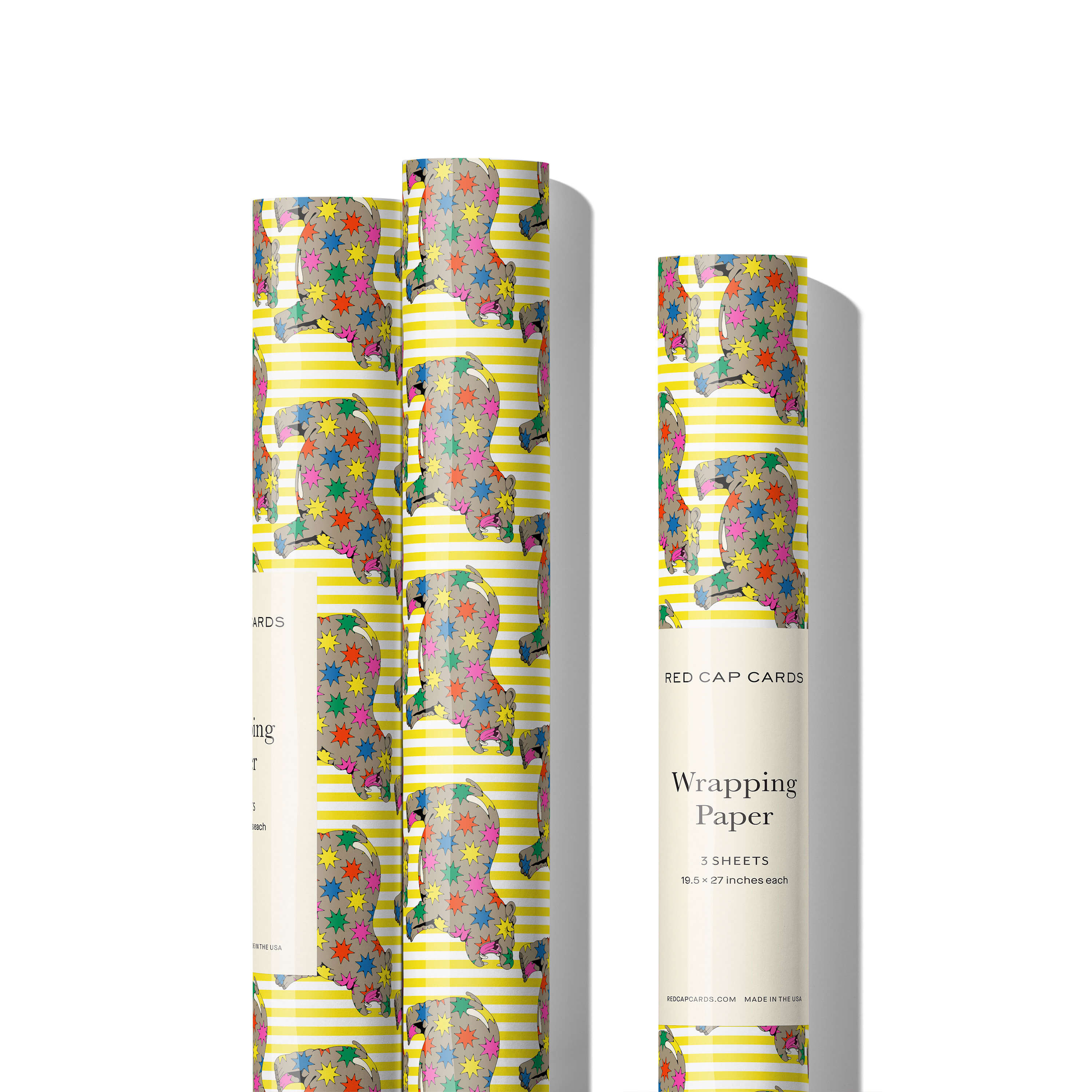 Star Hippos wrapping paper Single