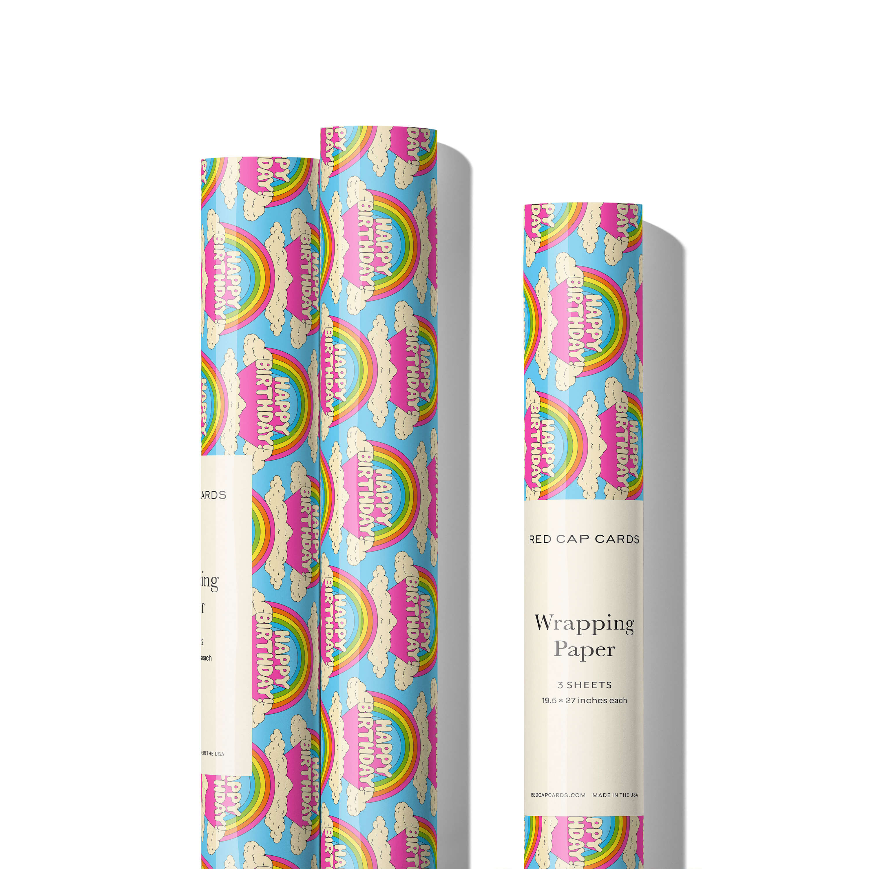 All Over Rainbows wrapping paper Single