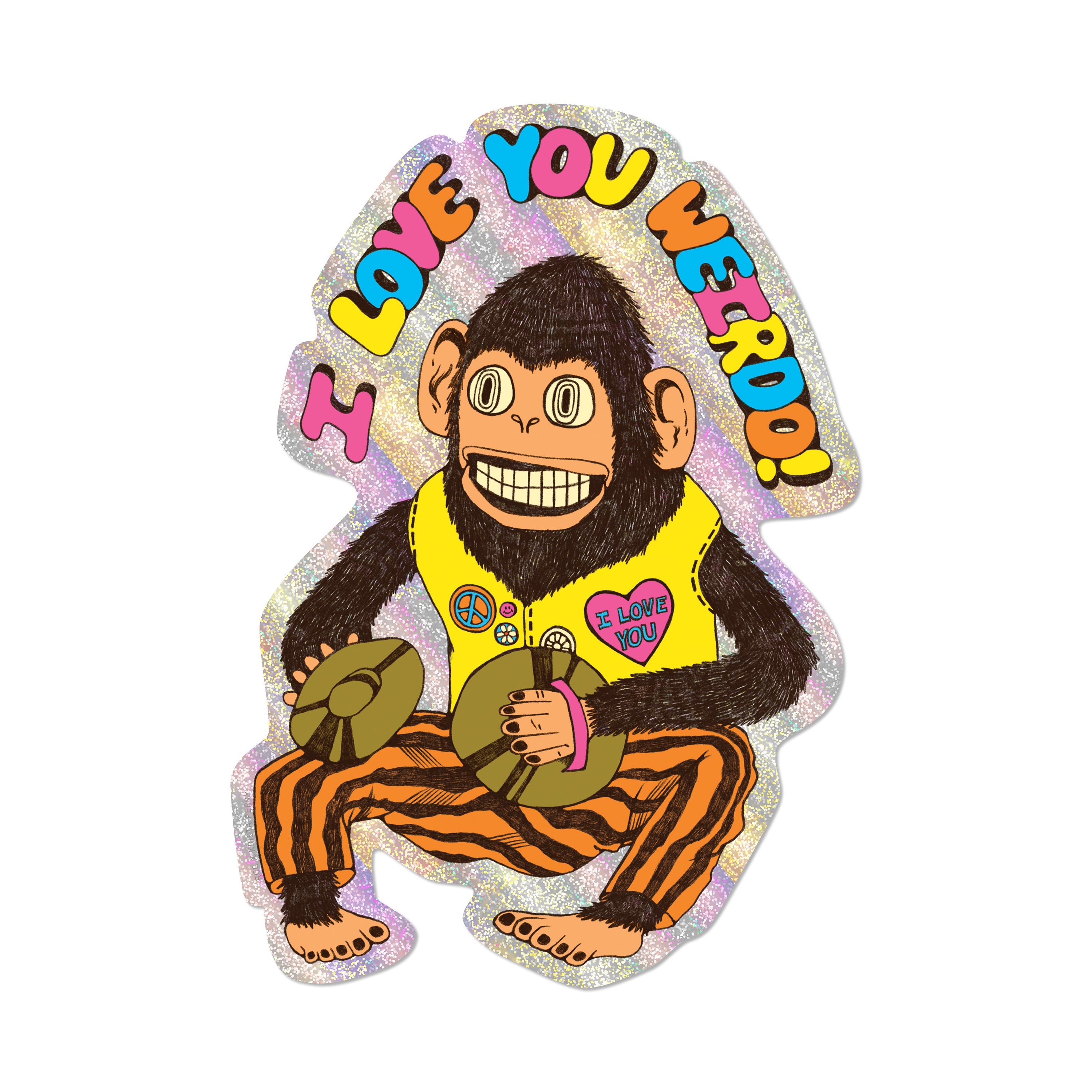 Love You Weirdo sticker