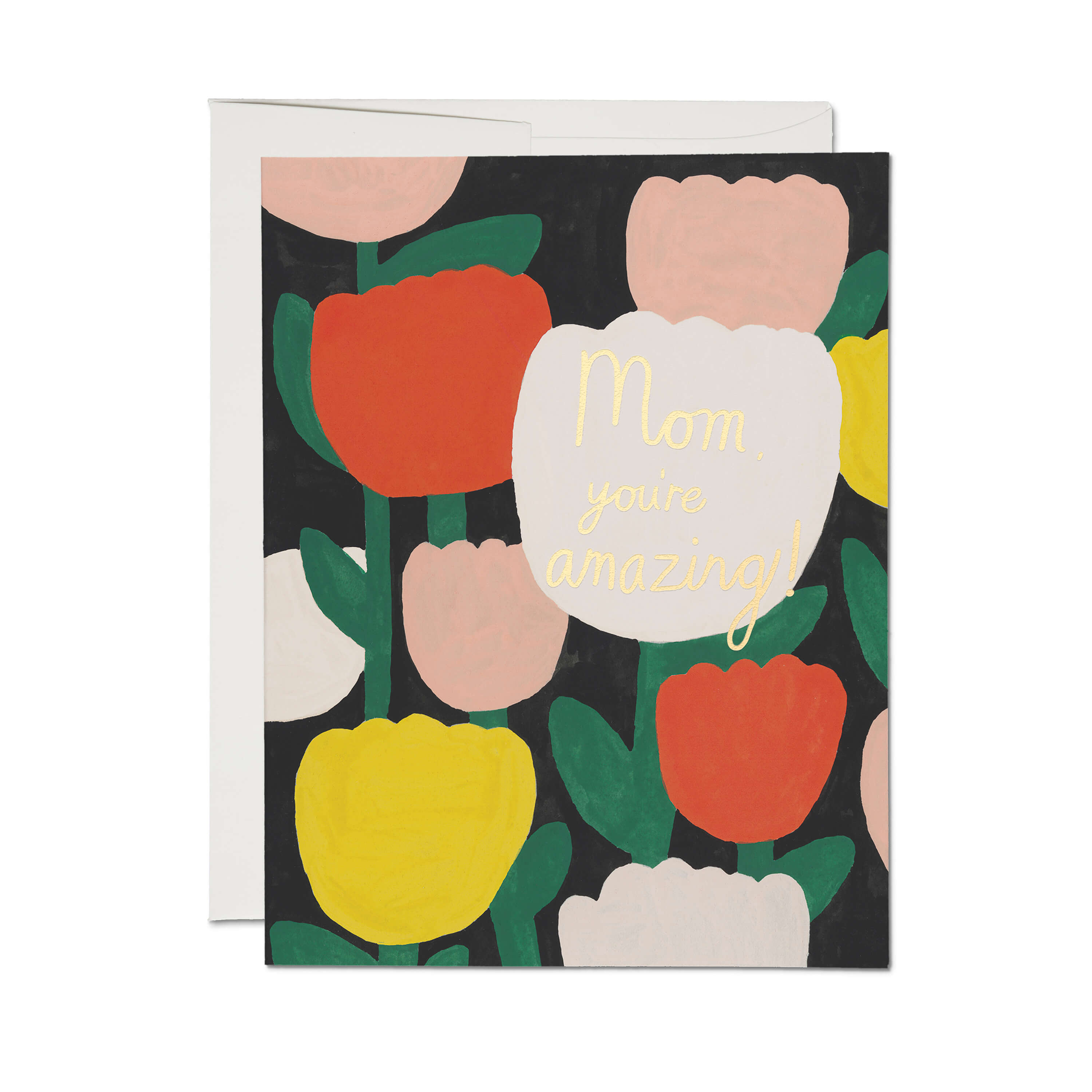 Amazing Tulips greeting card Single