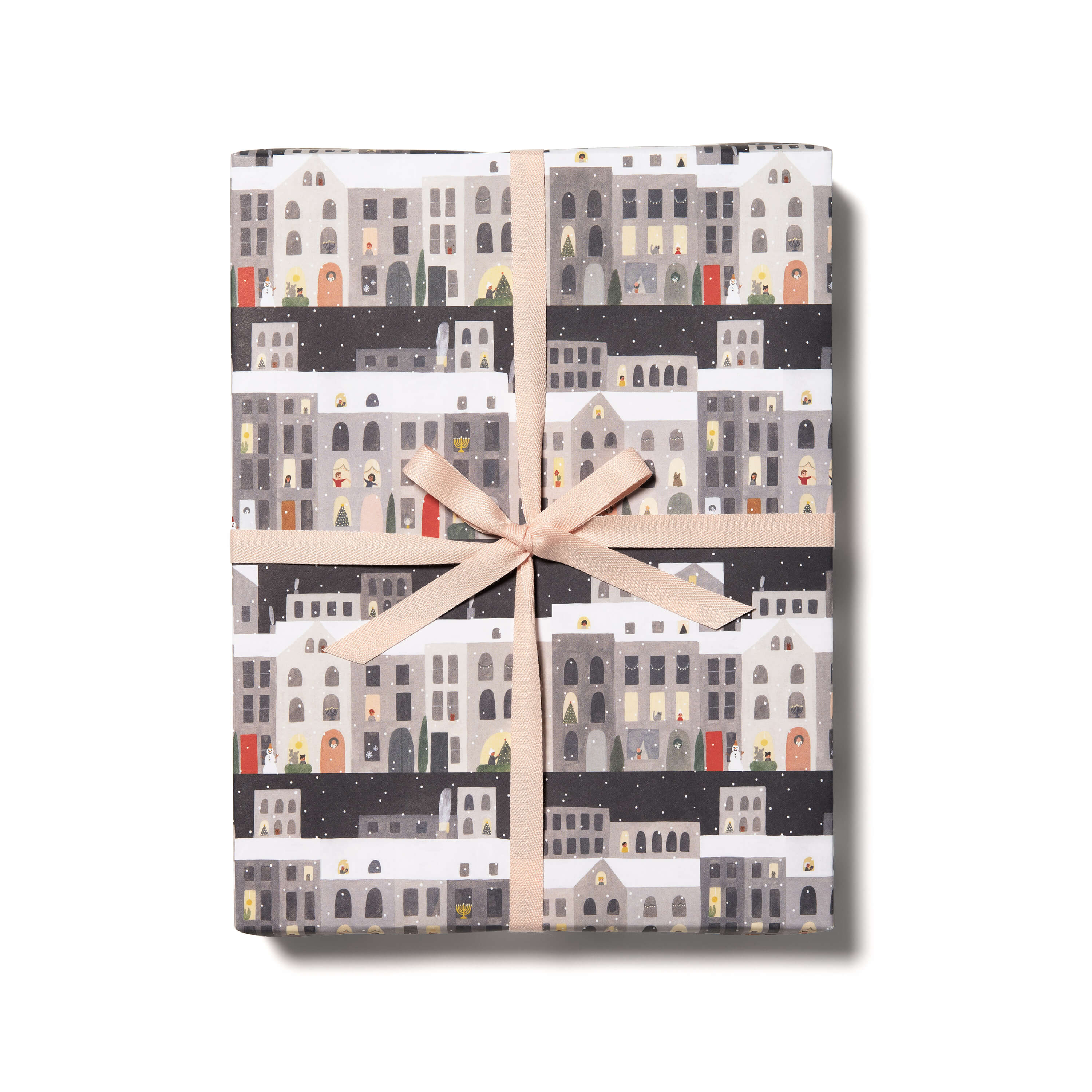 City Snow wrapping paper SINGLE