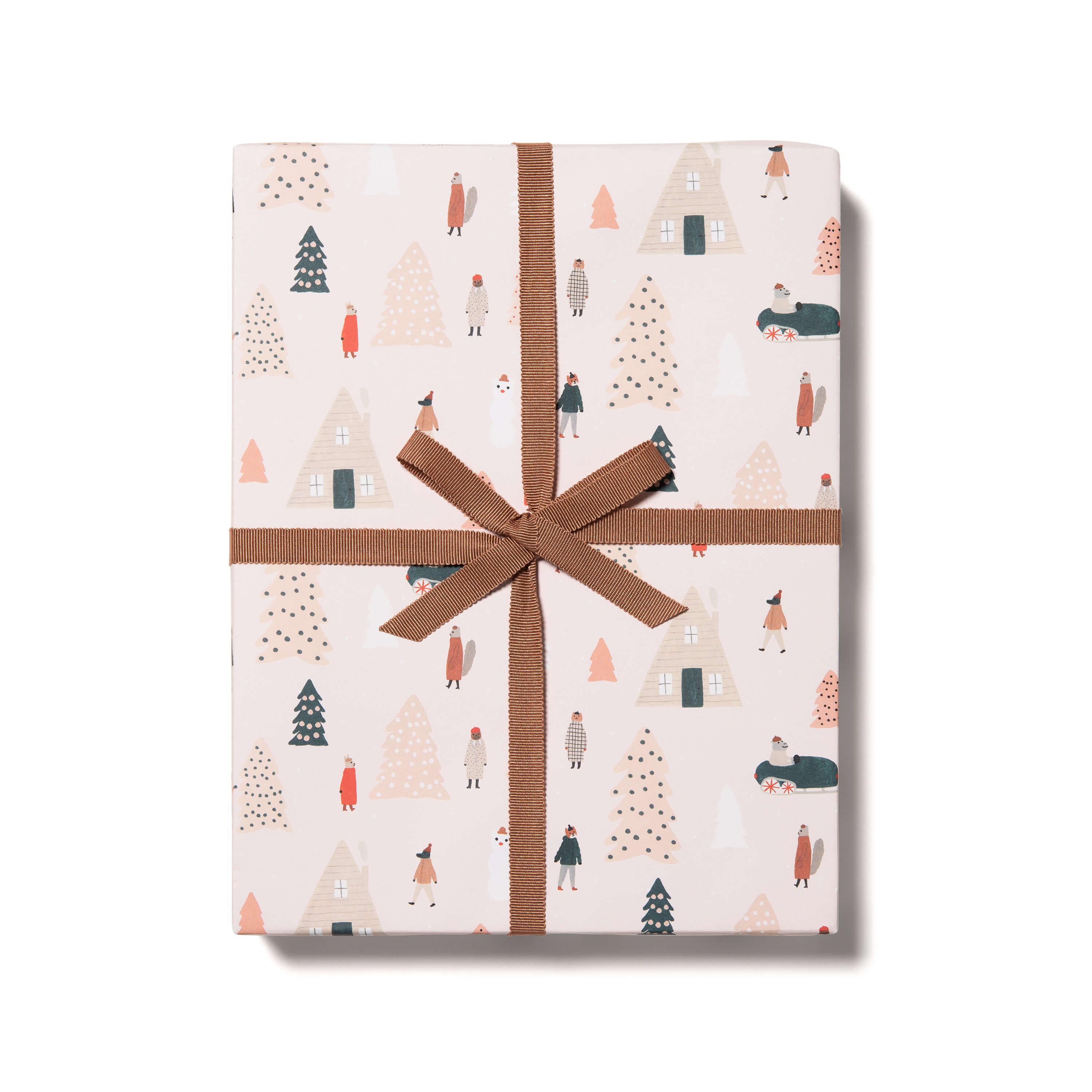 Pink Trees wrapping paper SINGLE