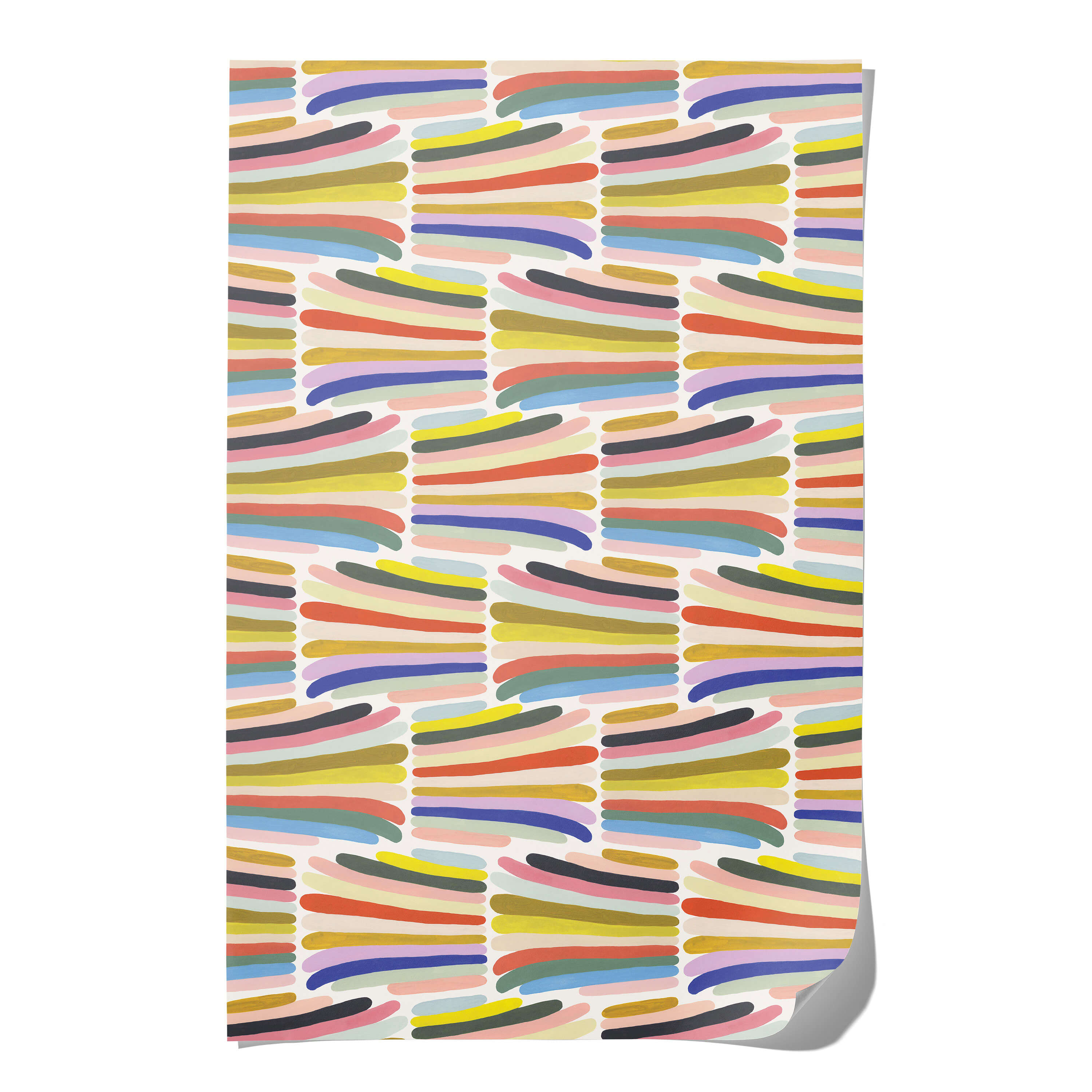 Rainbow Stripes wrapping paper Single