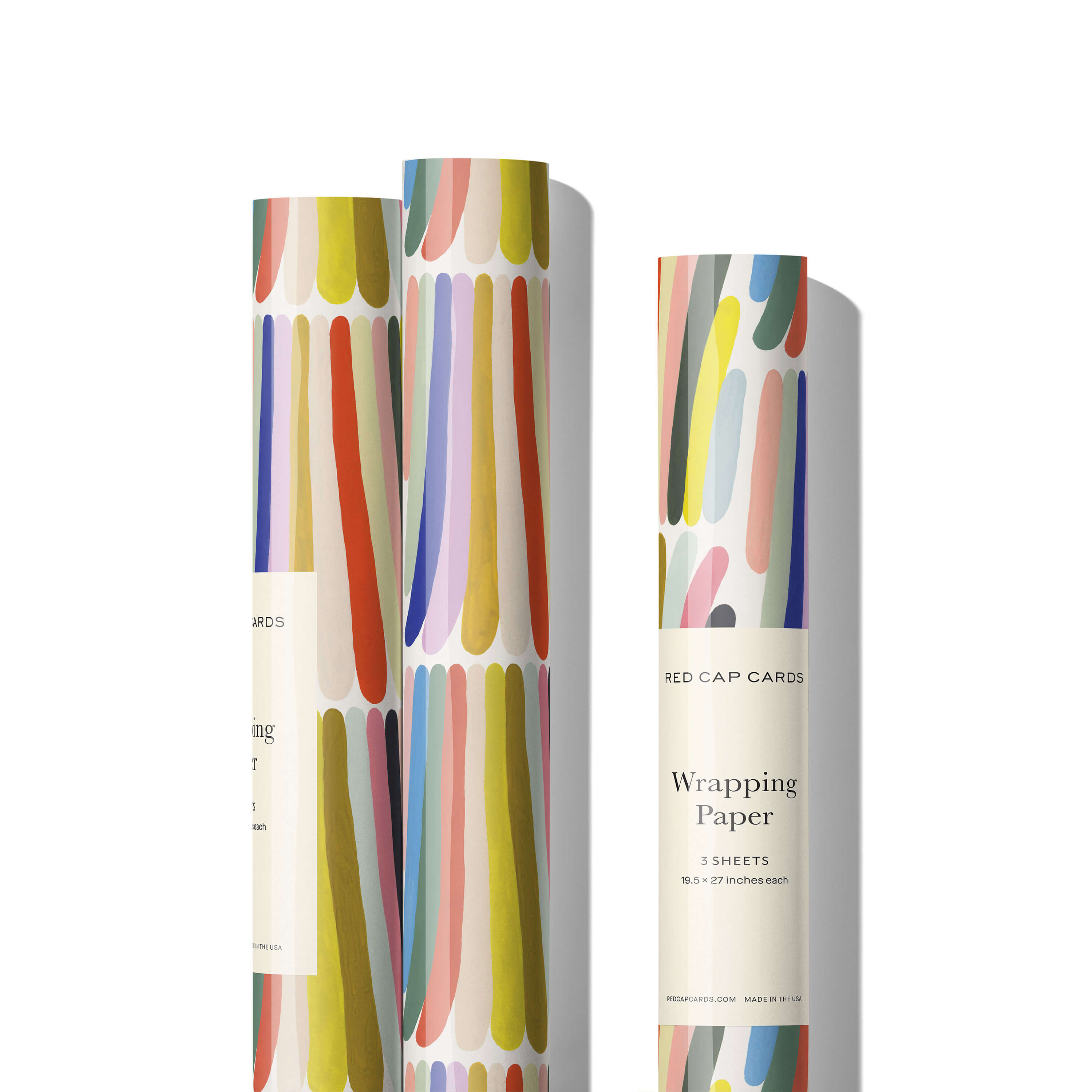 Rainbow Stripes wrapping paper Single