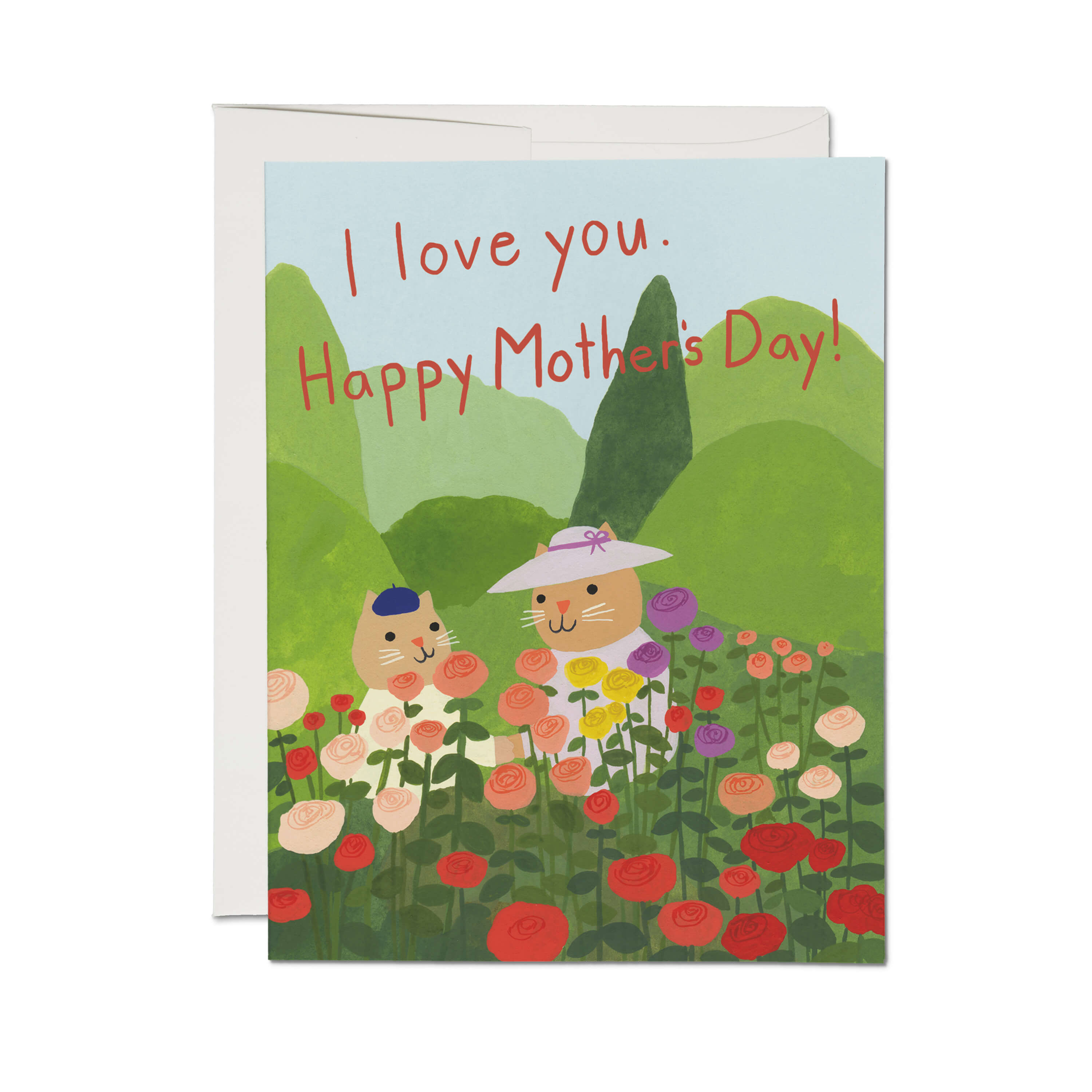 In the Garden greeting card Single