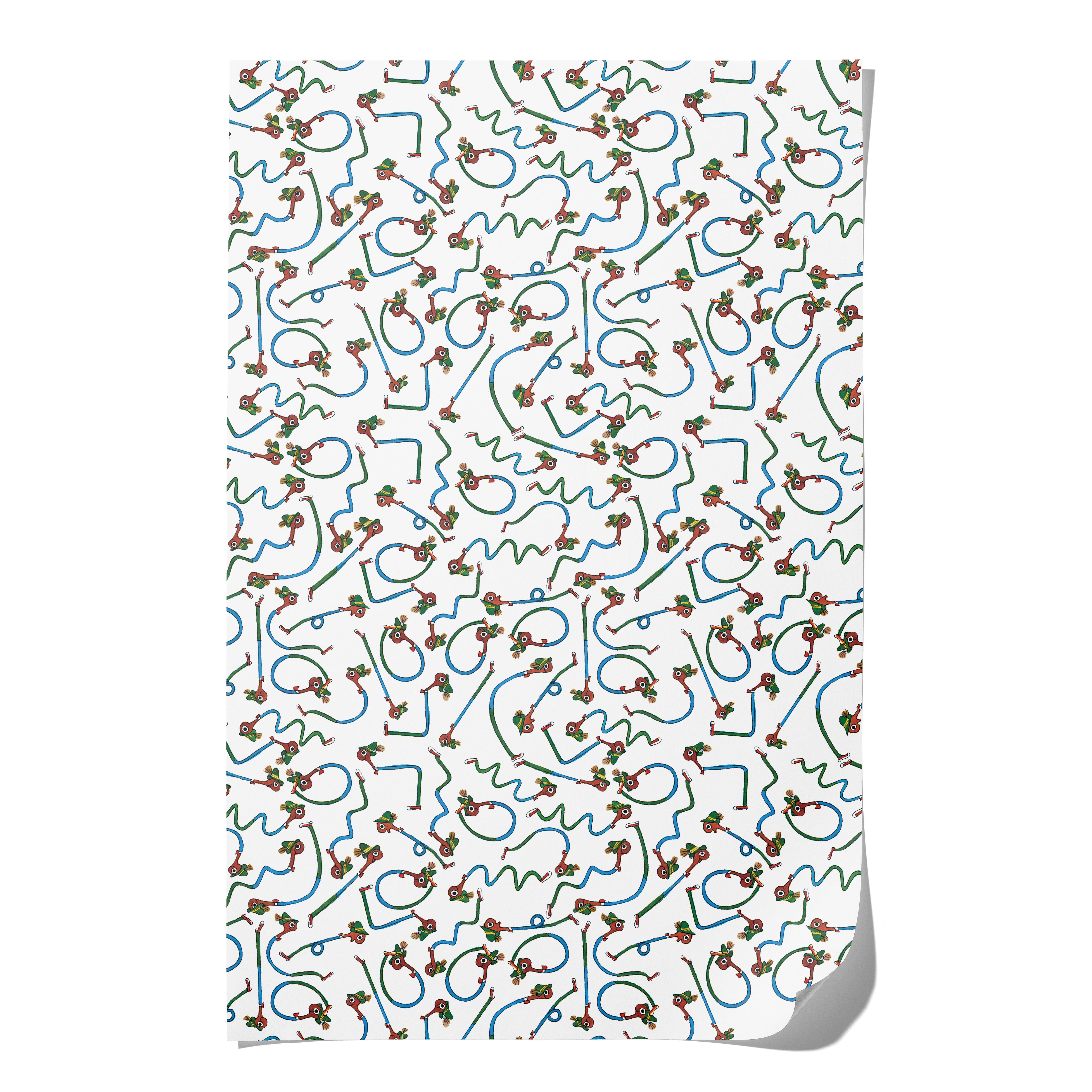 Lowly Shapes wrapping paper