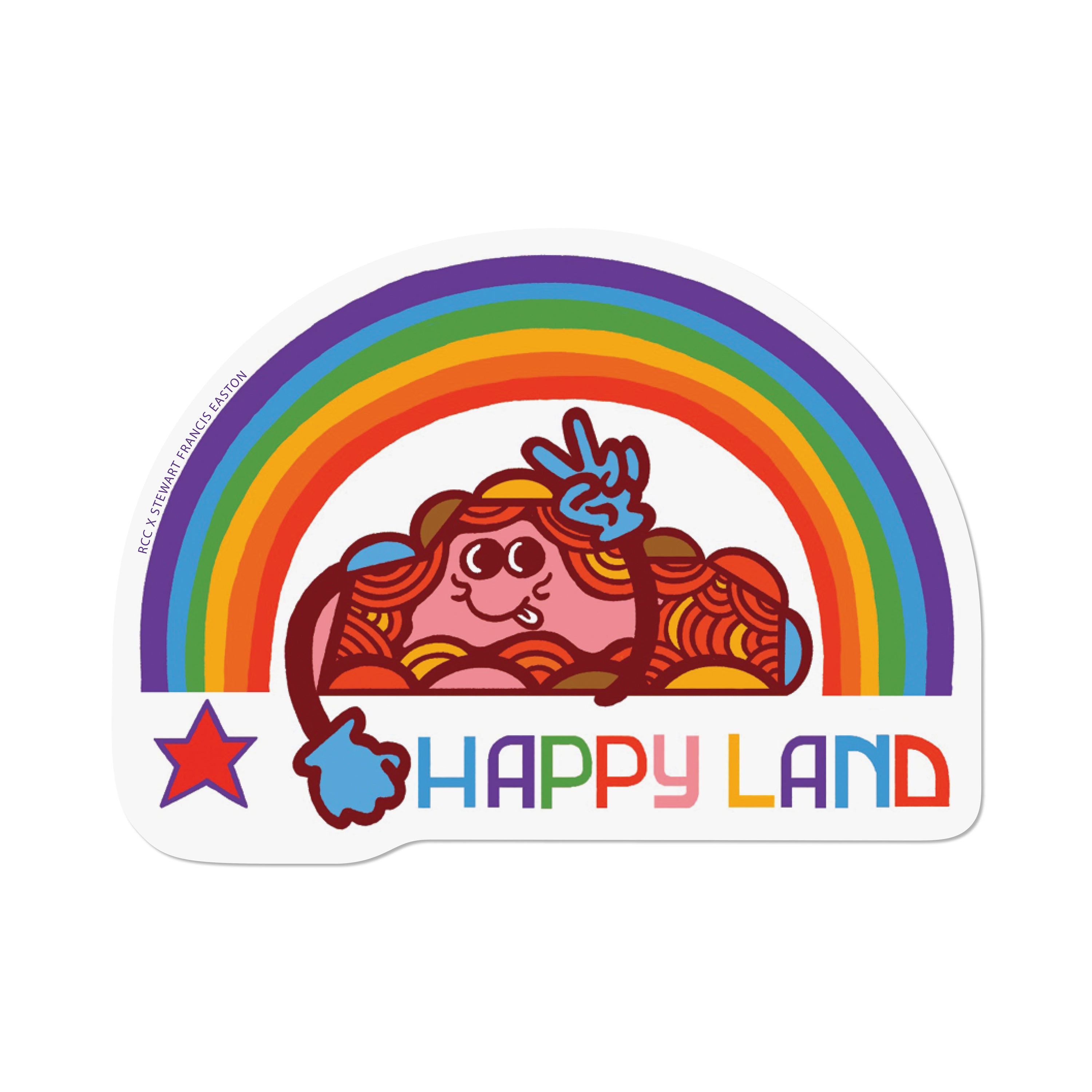 Happy Land sticker