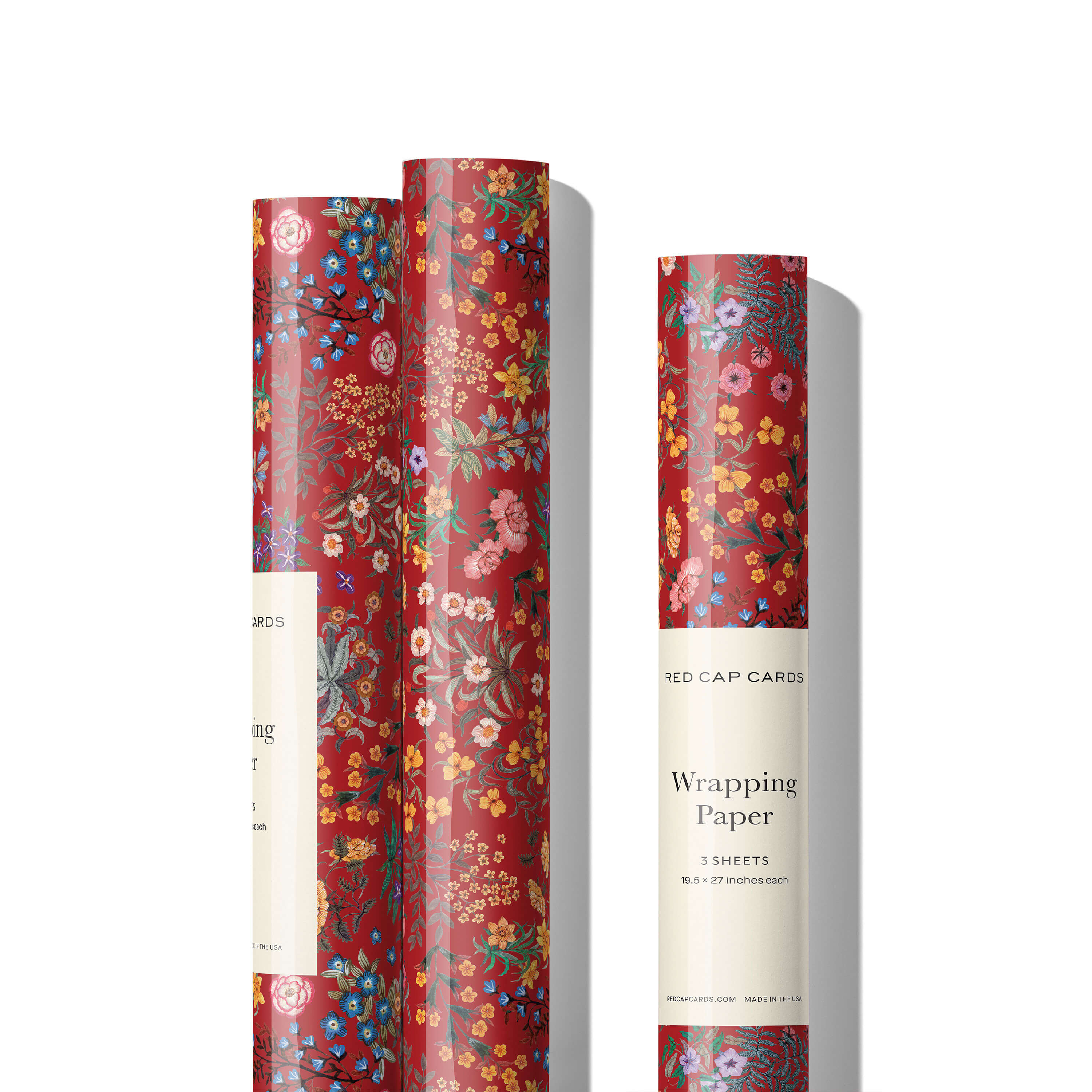 Red Plum wrapping paper Single