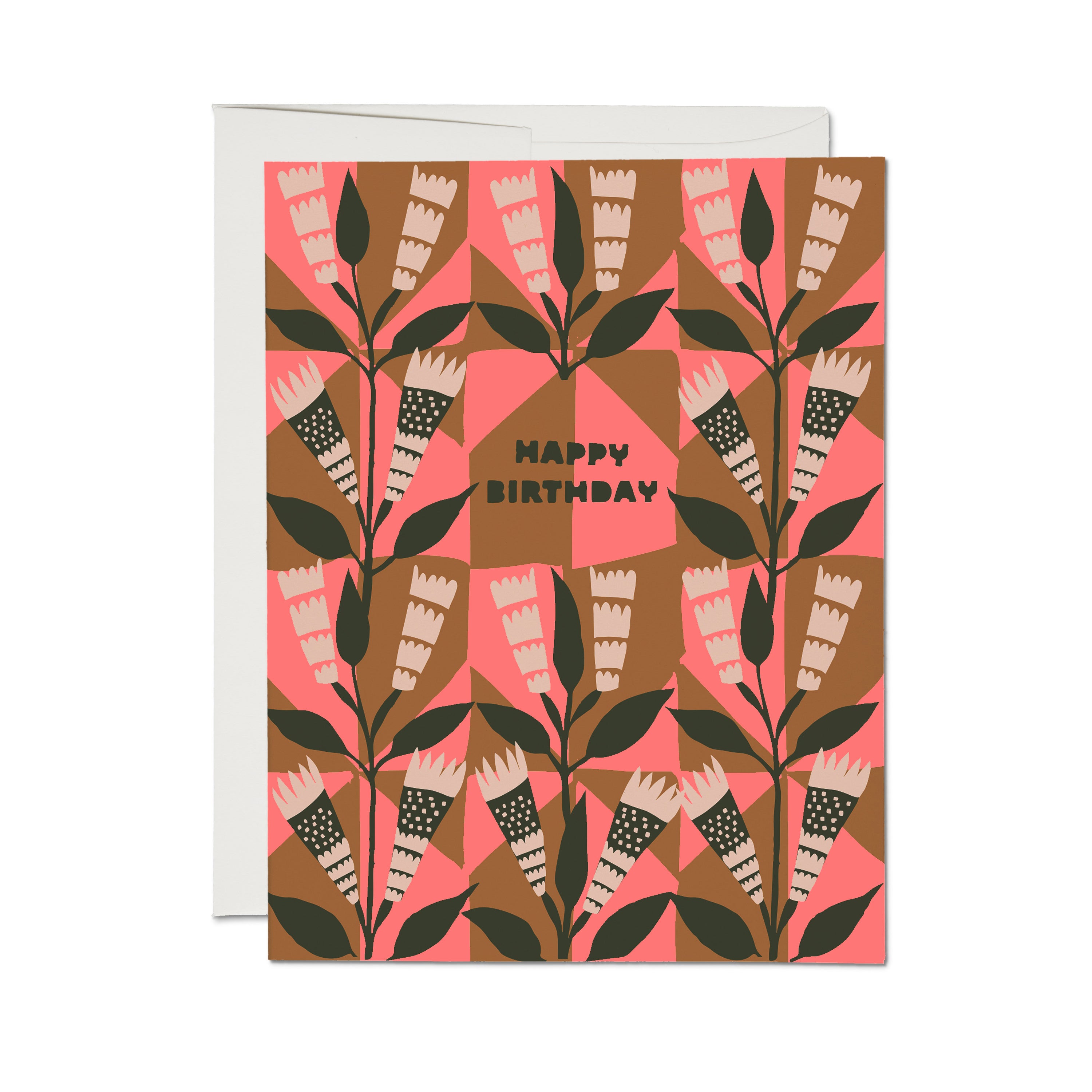 Neapolitan Flowers greeting card Single