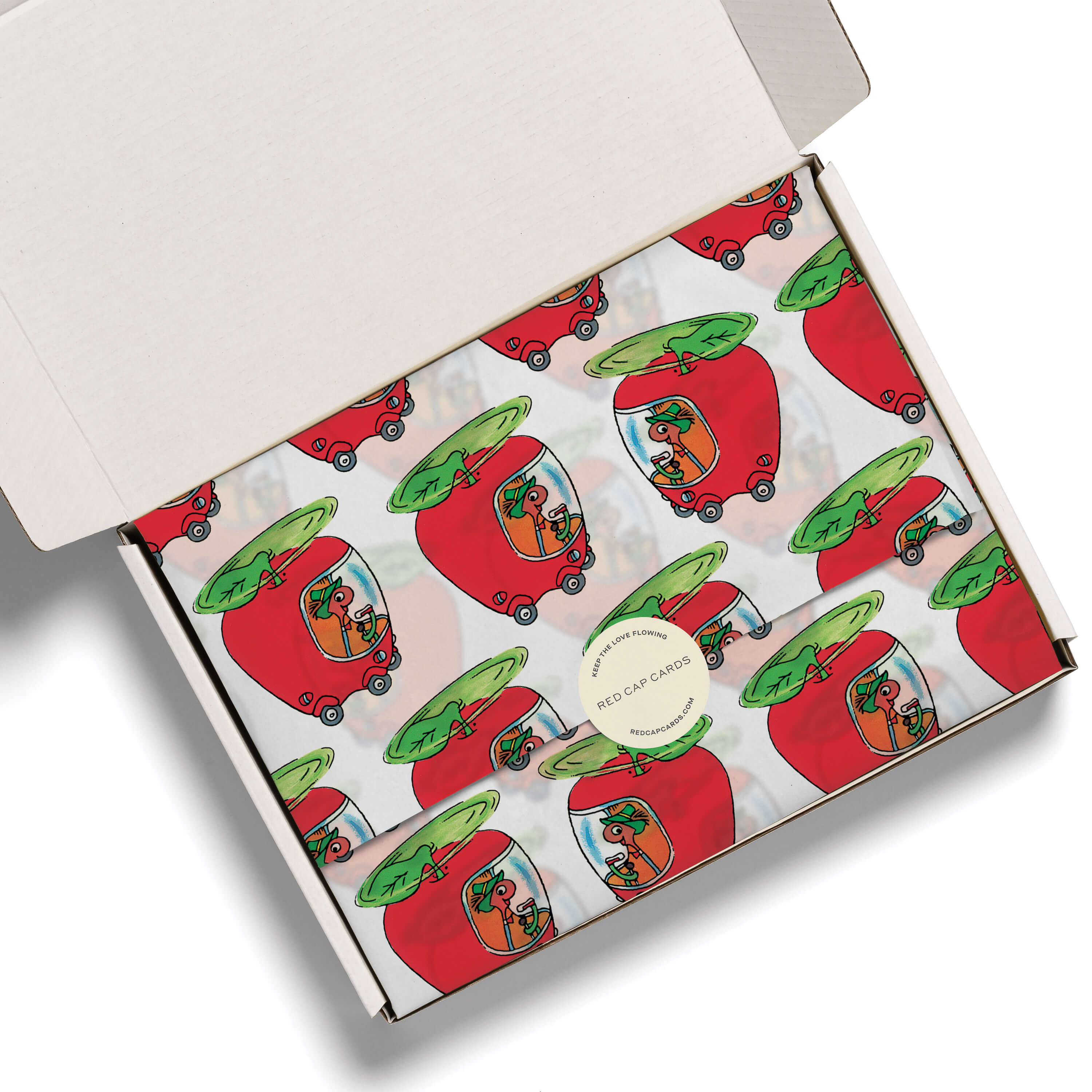 Lowly's Apple Car tissue paper 5 Sheets