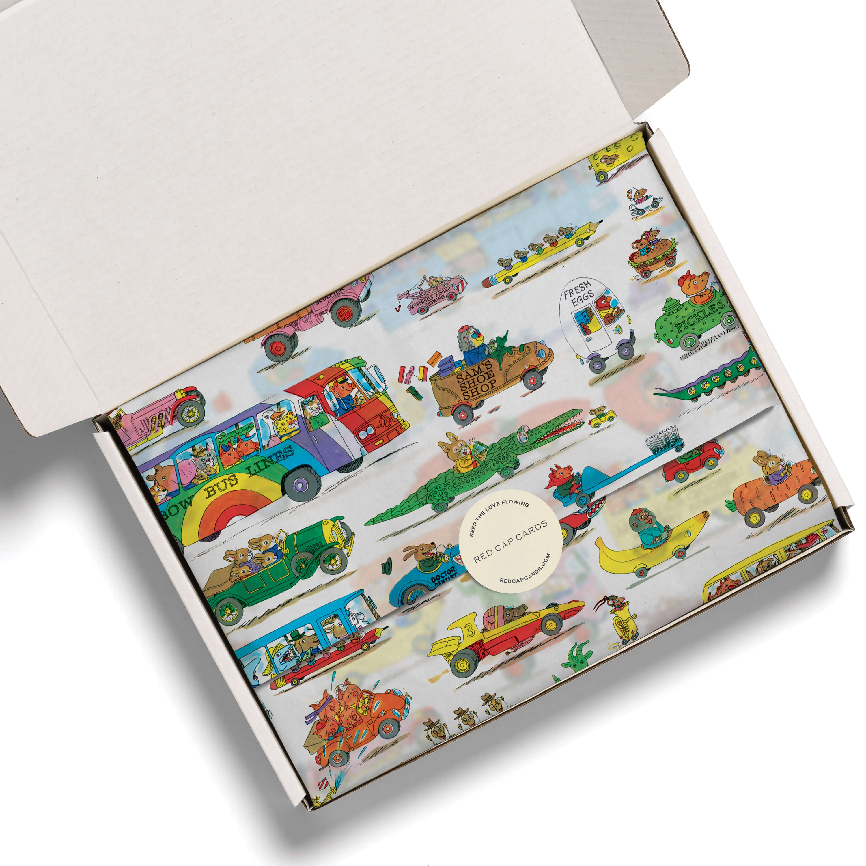 Busytown Cars tissue paper 5 Sheets