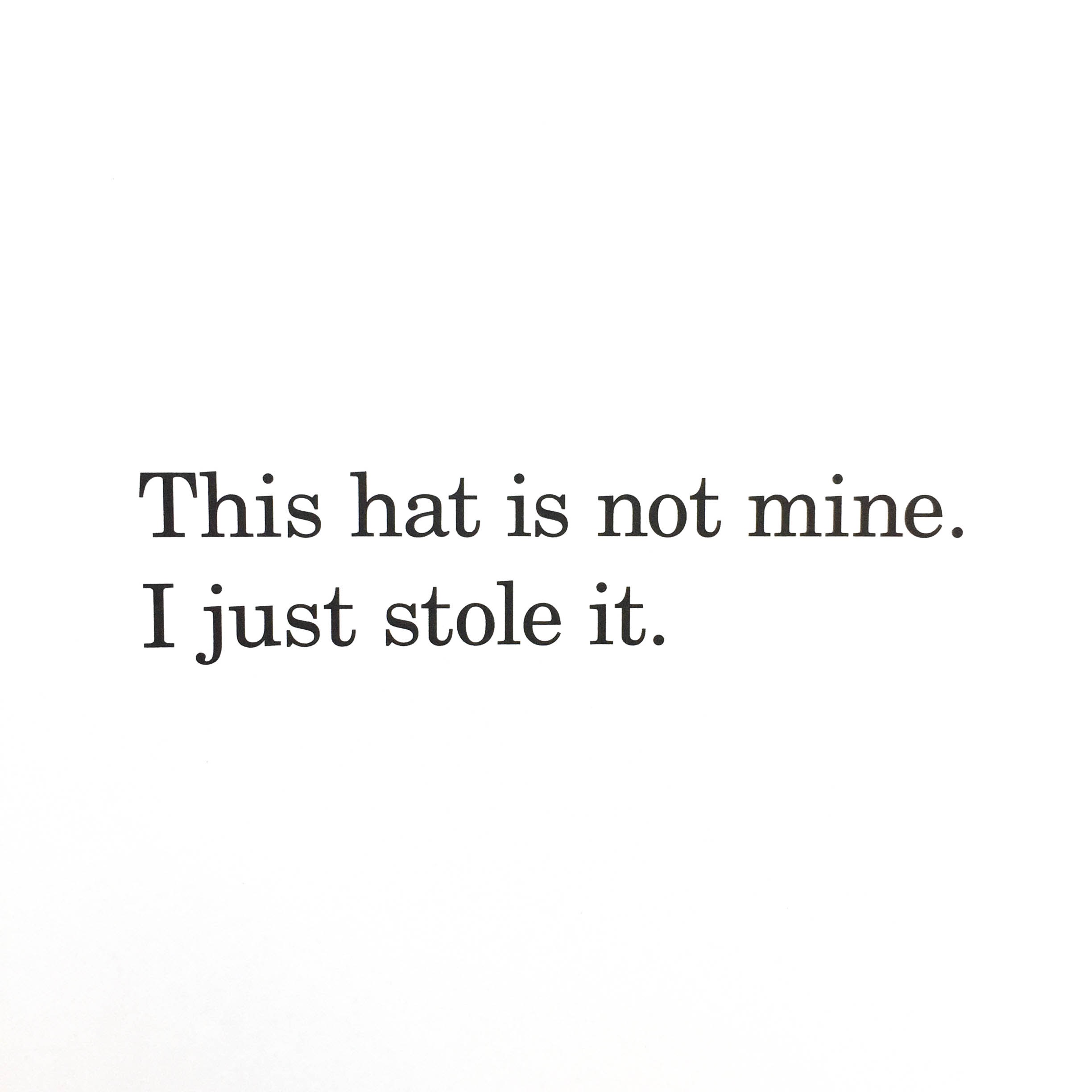 This is Not My Hat by Jon Klassen