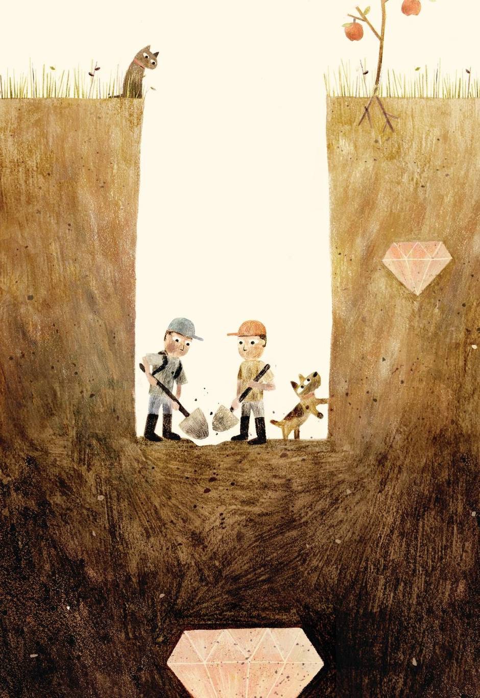 Sam and Dave Dig a Hole by Mac Barnett, illustrated by Jon Klassen